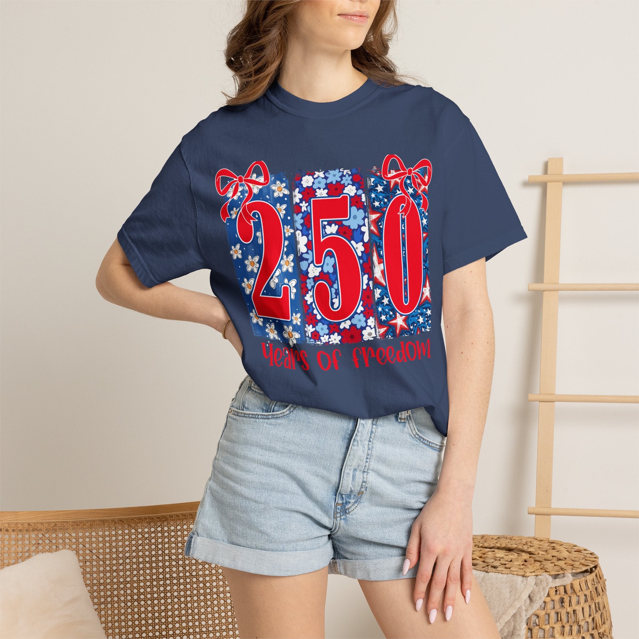 250 Years of Freedom T-Shirt — Patriotic 4th of July Tee