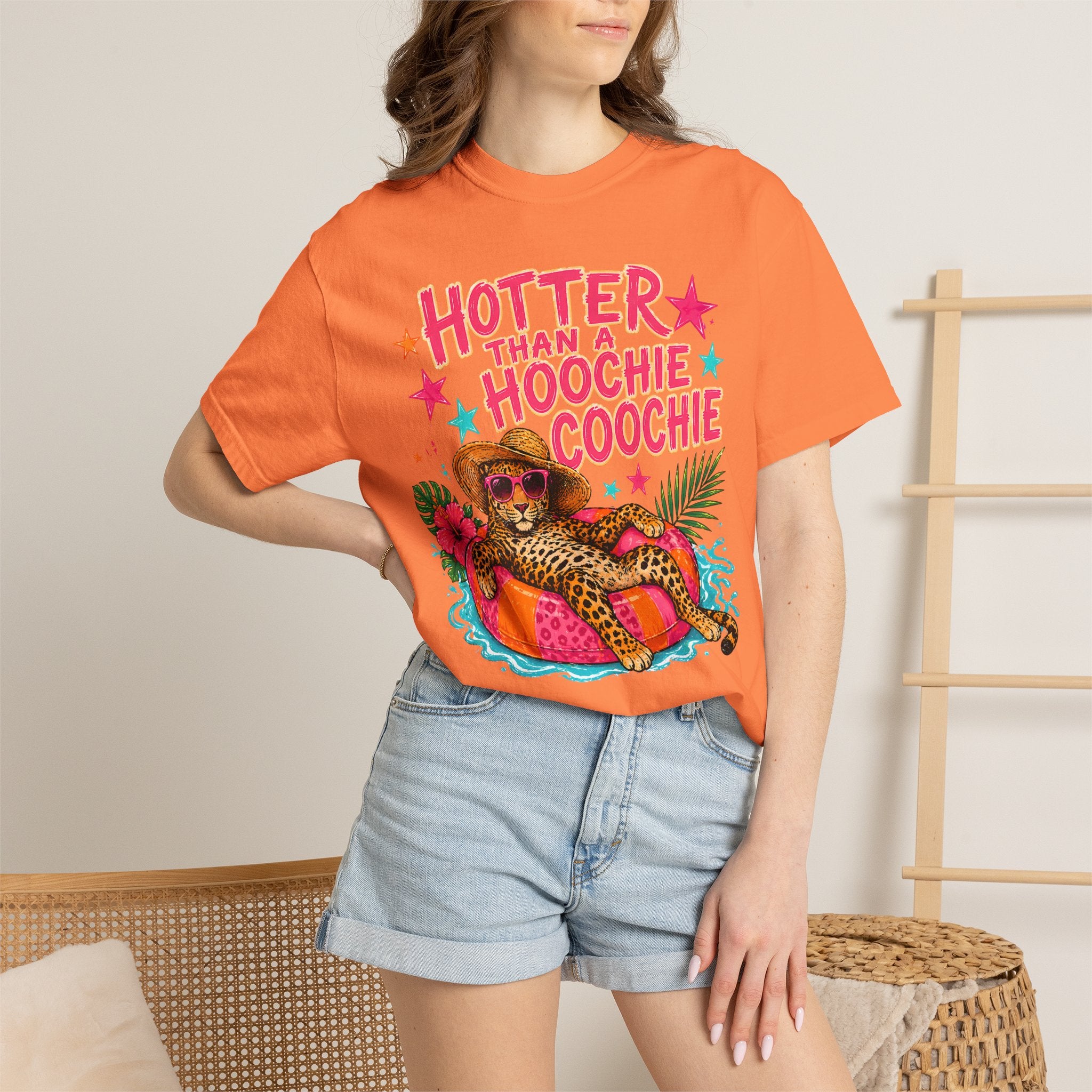 "Hotter Than a Hoochie Coochie" Leopard Pool Float