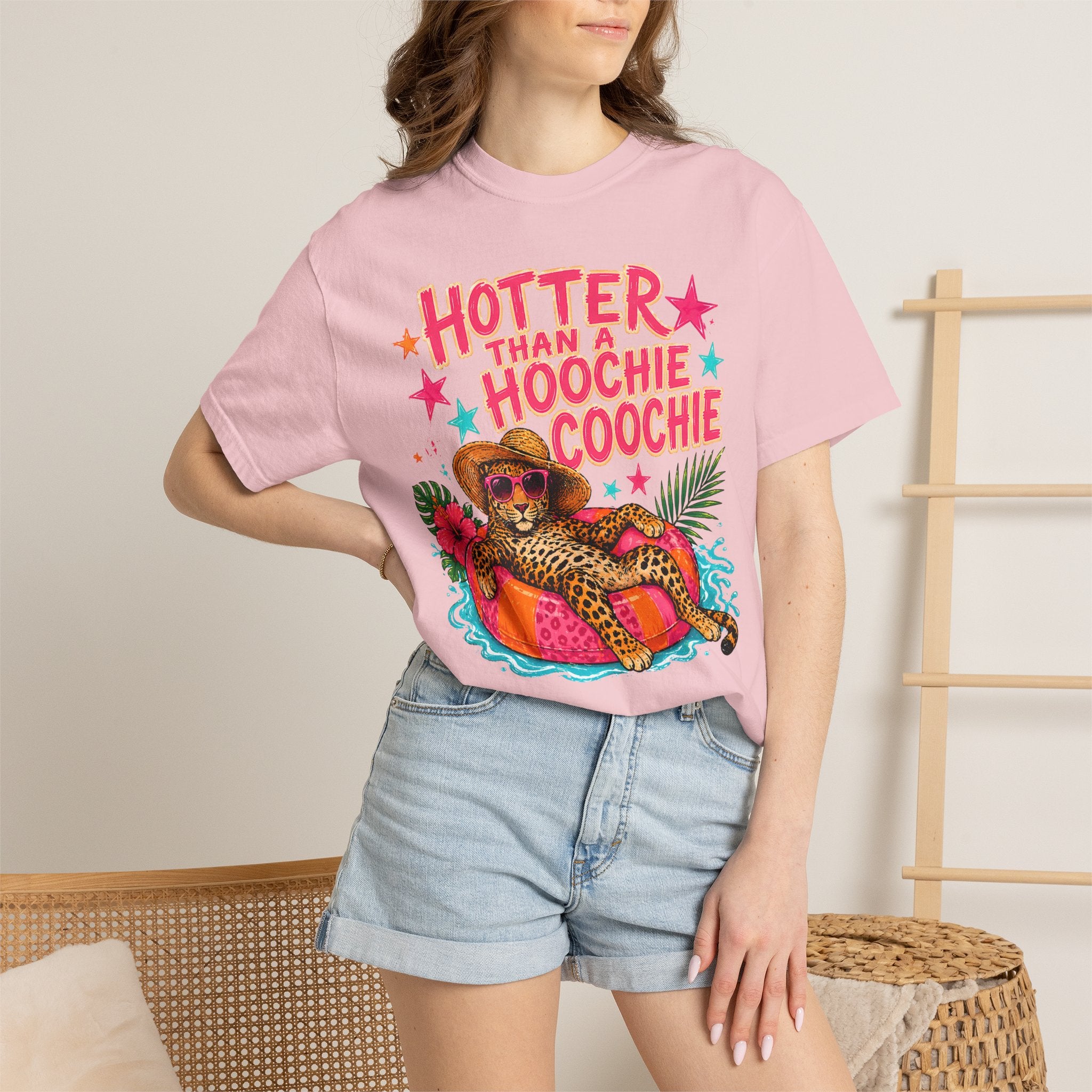 "Hotter Than a Hoochie Coochie" Leopard Pool Float