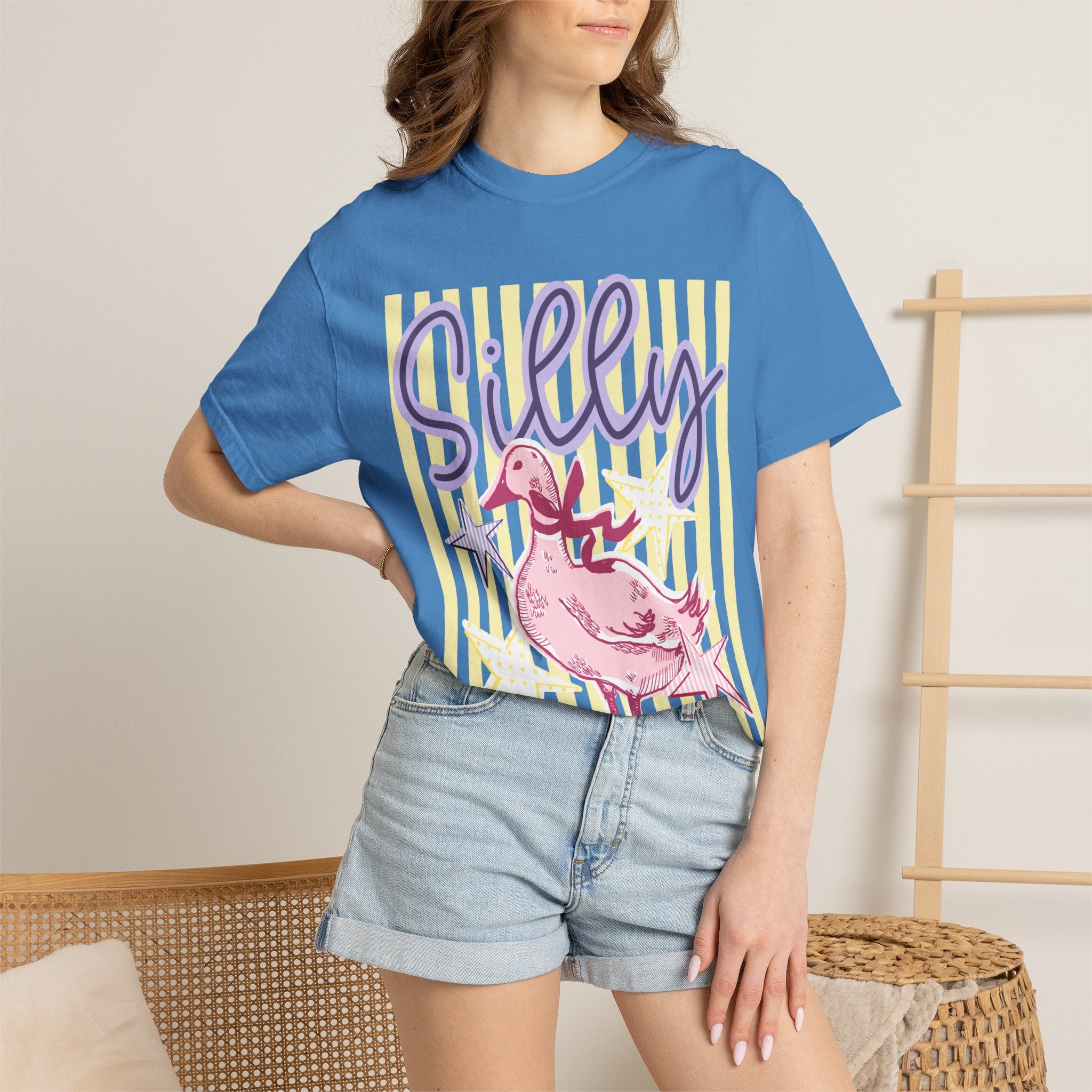 Silly Pink Duck Graphic
