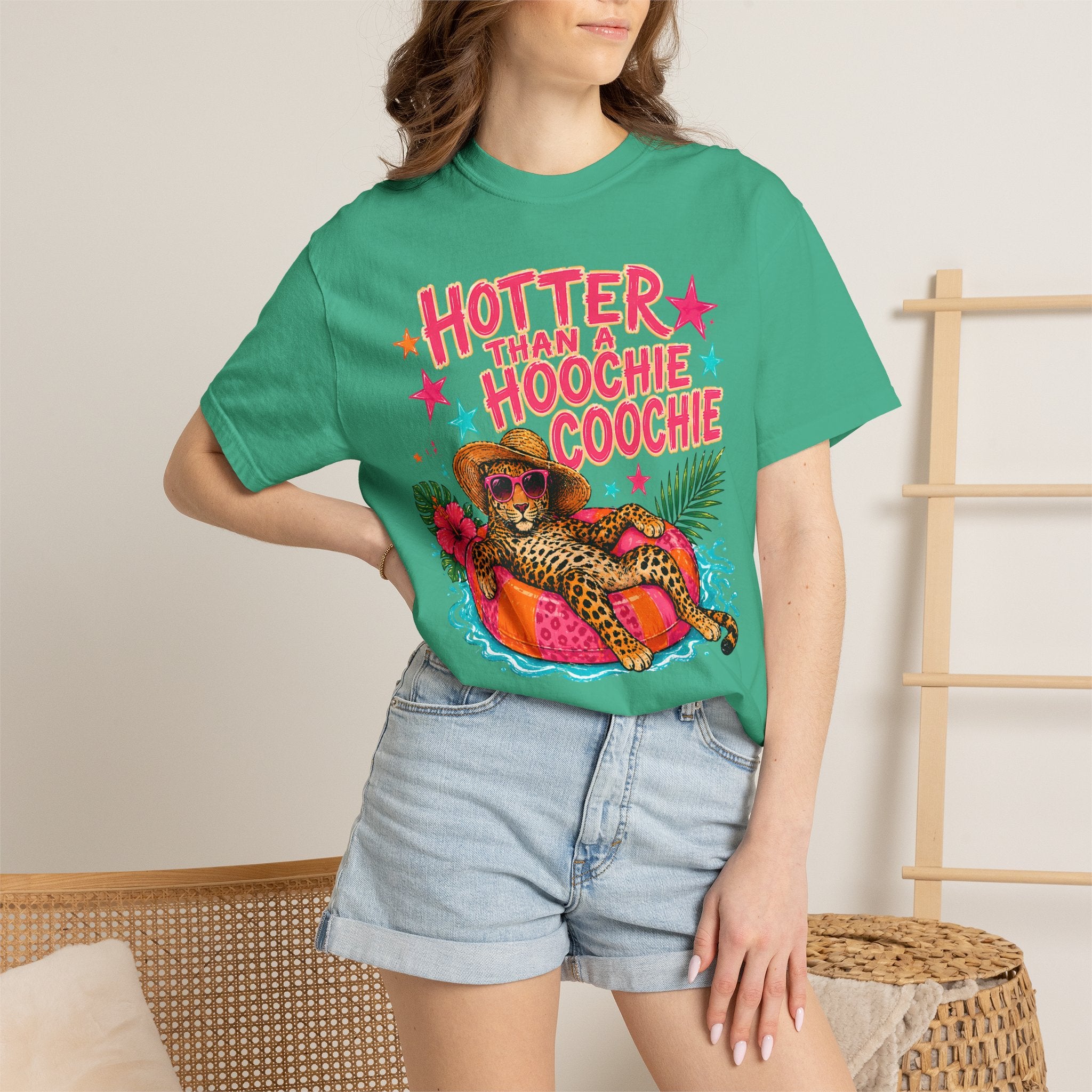 "Hotter Than a Hoochie Coochie" Leopard Pool Float