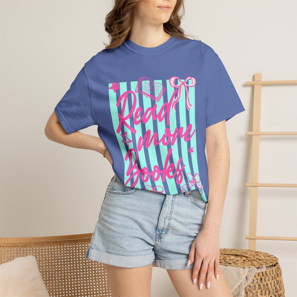Read More Books T-Shirt — Cute Pastel Booklover Graphic Tee