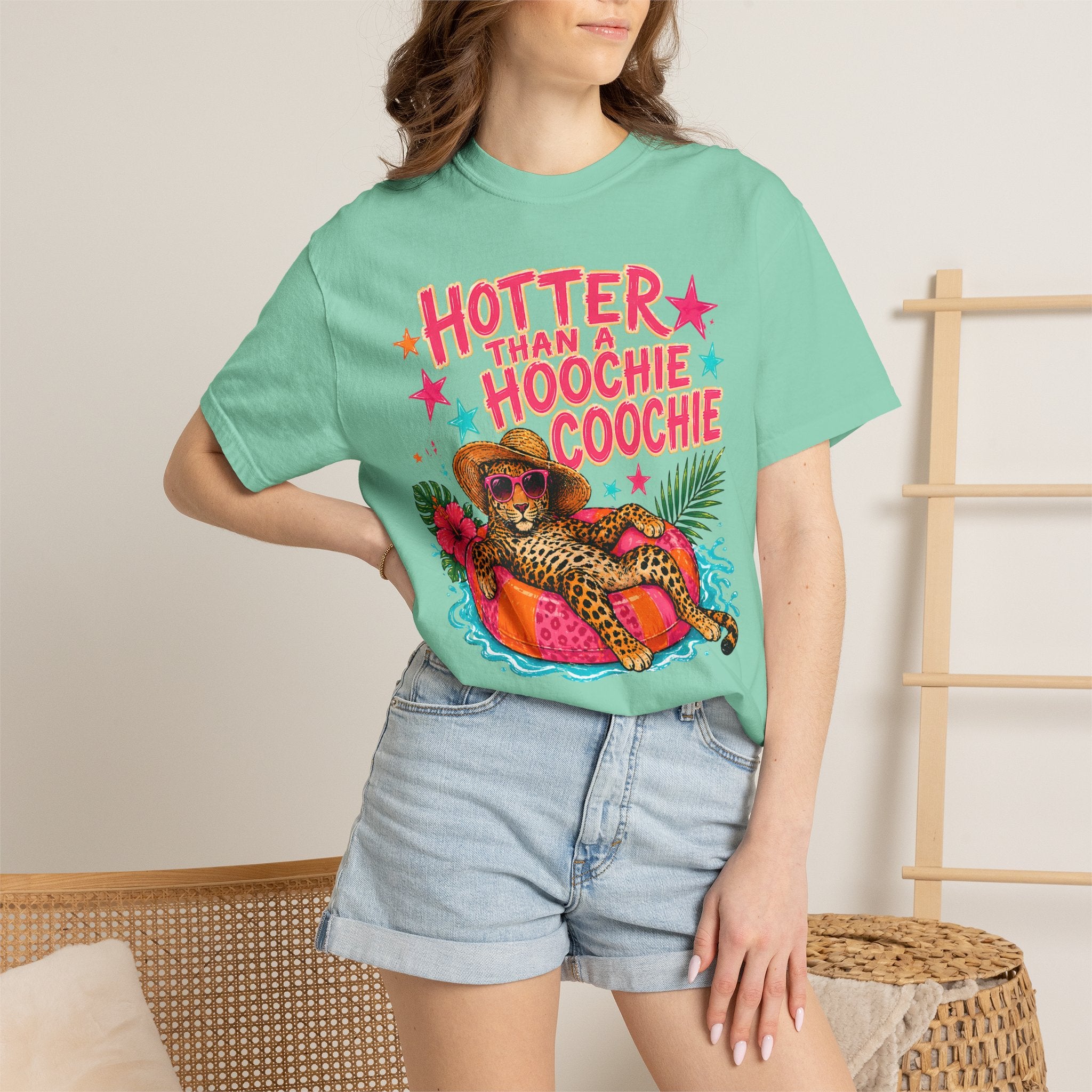 "Hotter Than a Hoochie Coochie" Leopard Pool Float