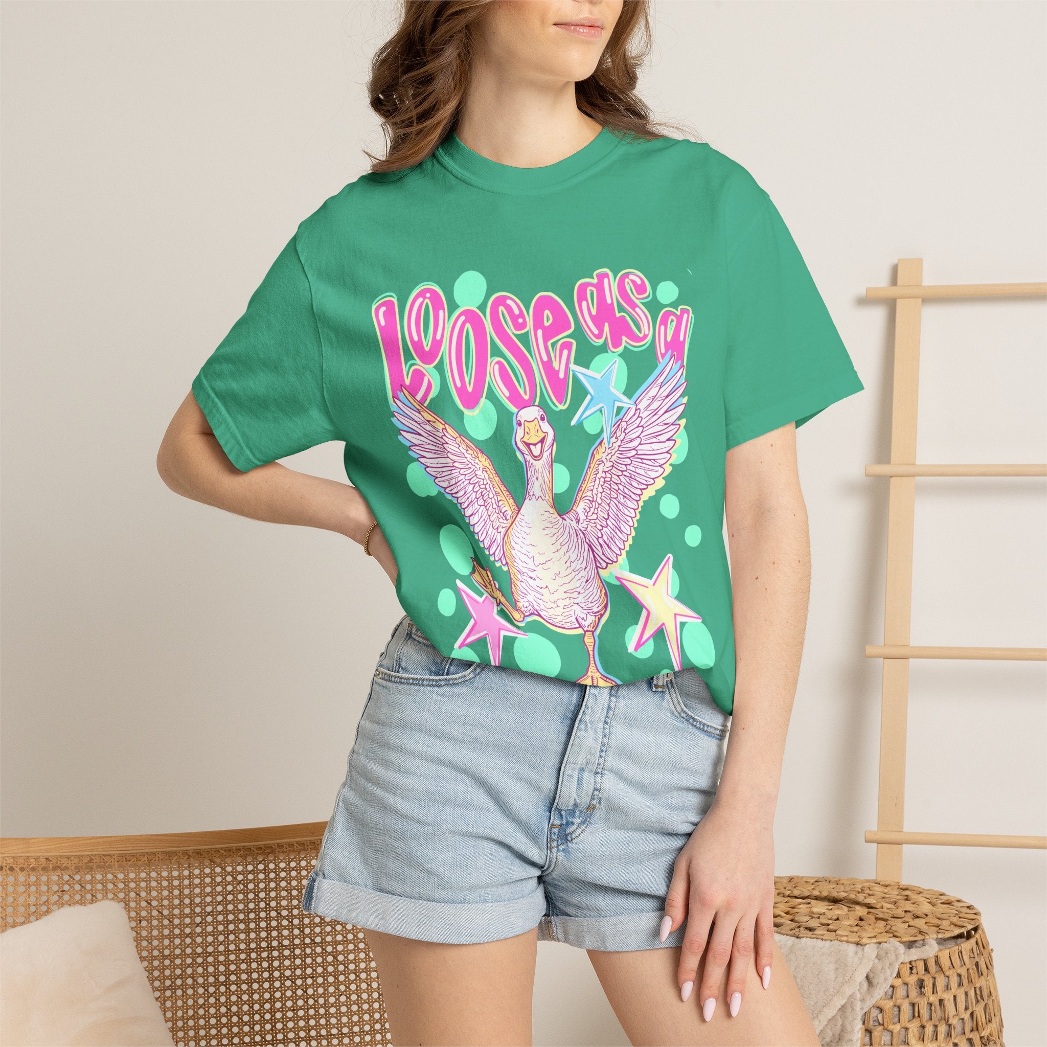 Loose Goose T-Shirt — Playful Retro Goose Graphic Tee
