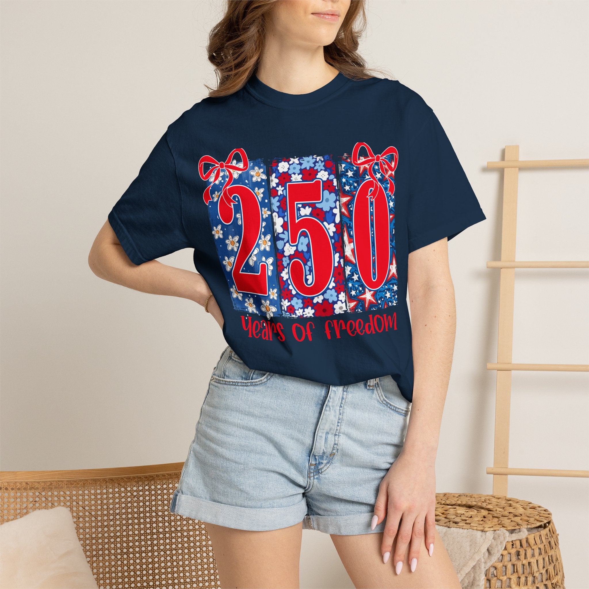 250 Years of Freedom T-Shirt — Patriotic 4th of July Tee
