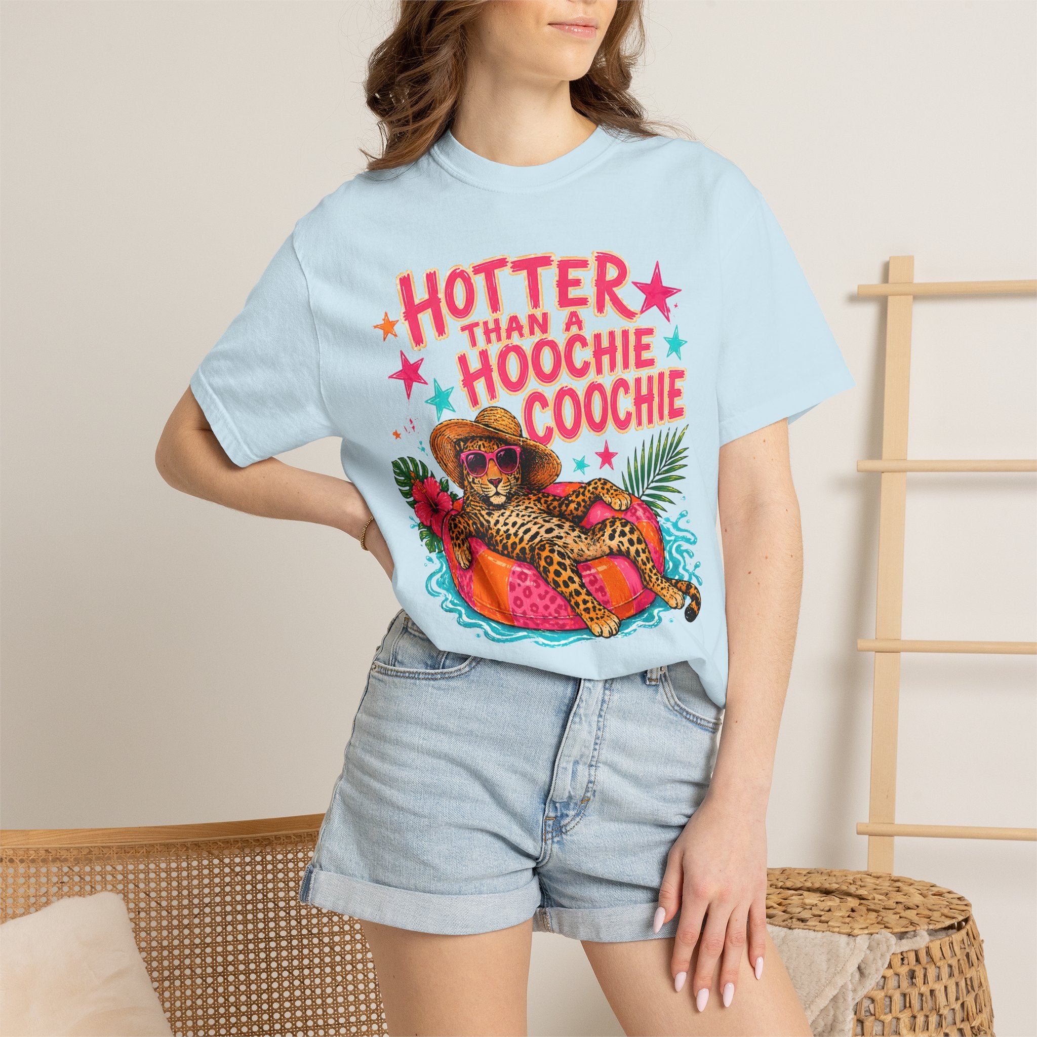 "Hotter Than a Hoochie Coochie" Leopard Pool Float