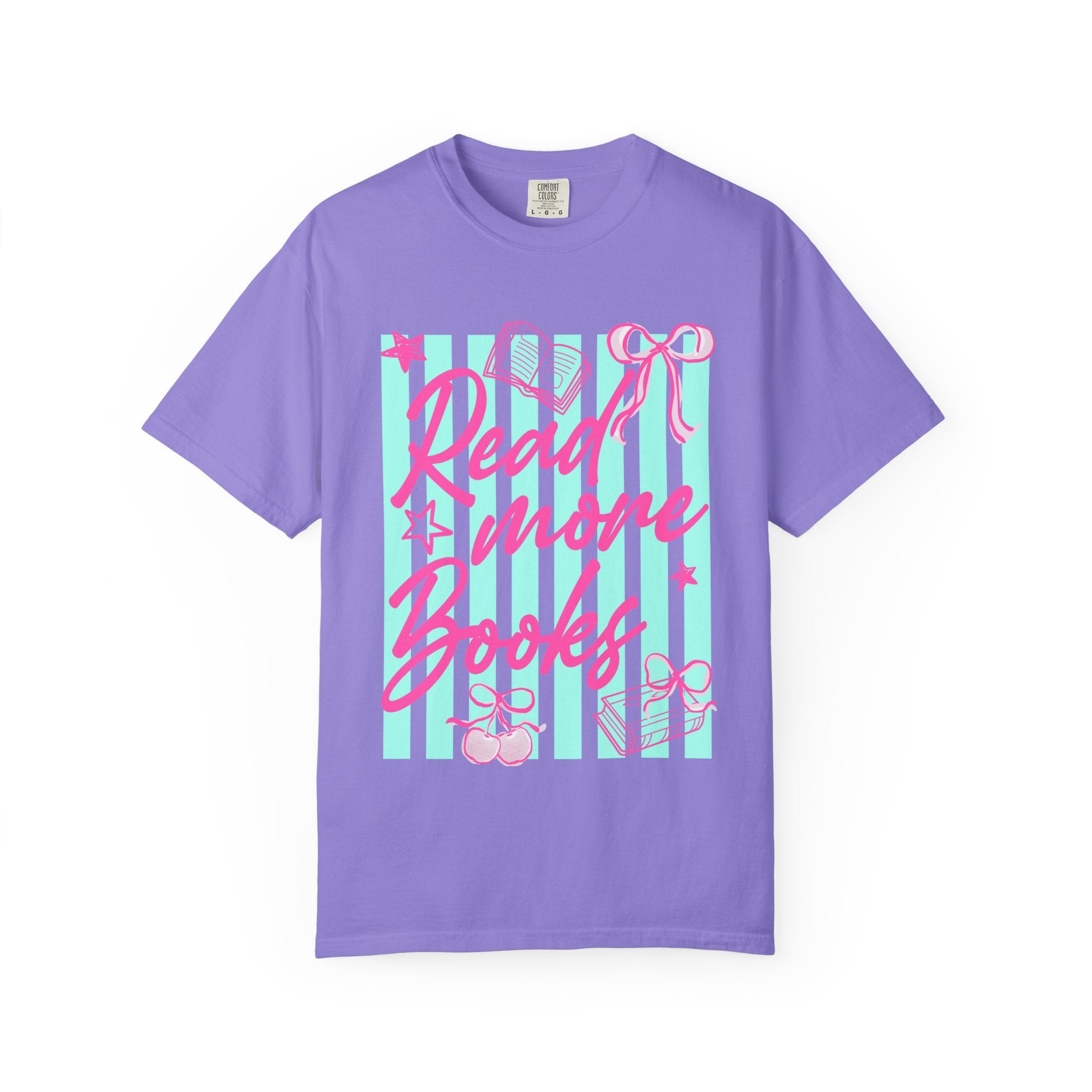 Read More Books T-Shirt — Cute Pastel Booklover Graphic Tee