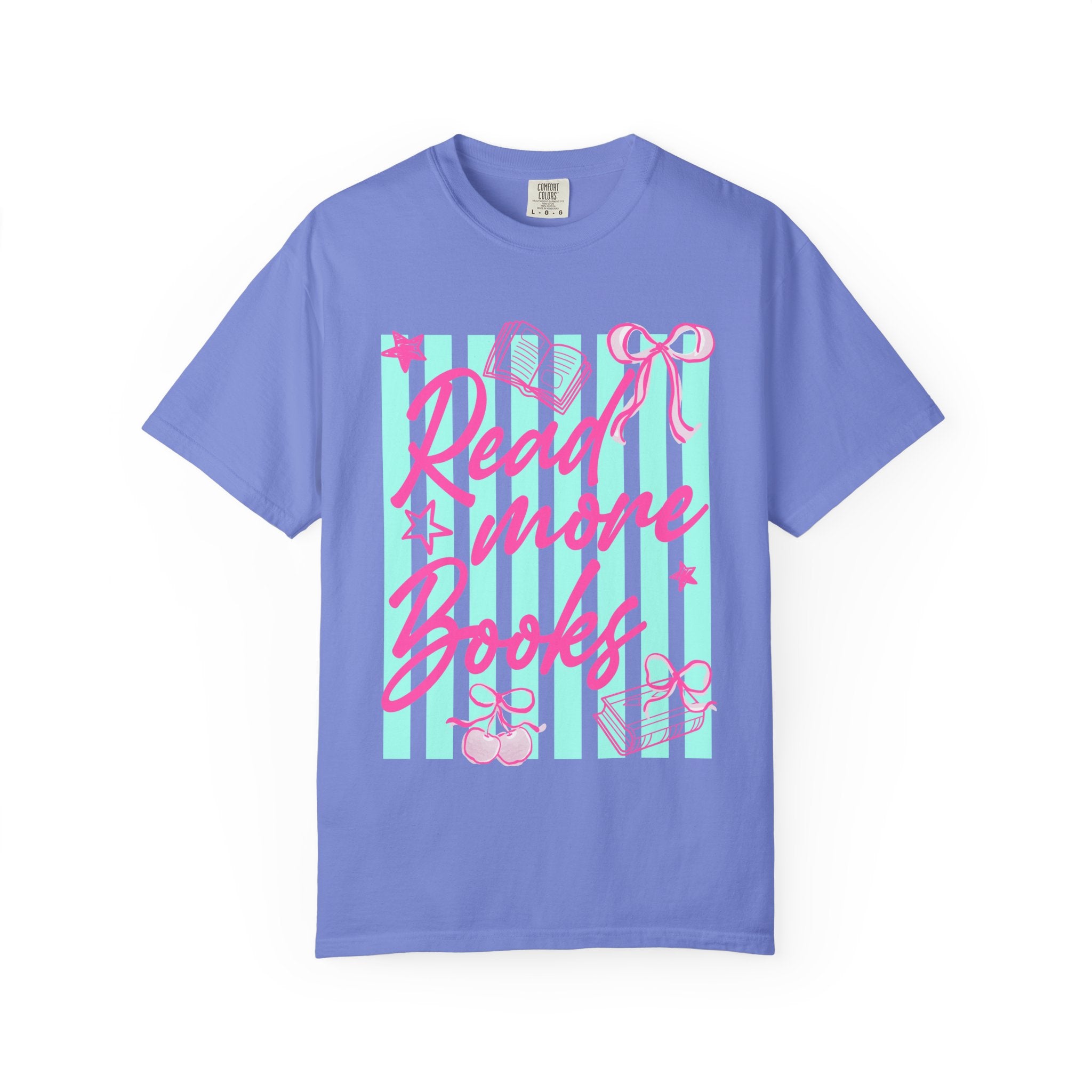 Read More Books T-Shirt — Cute Pastel Booklover Graphic Tee