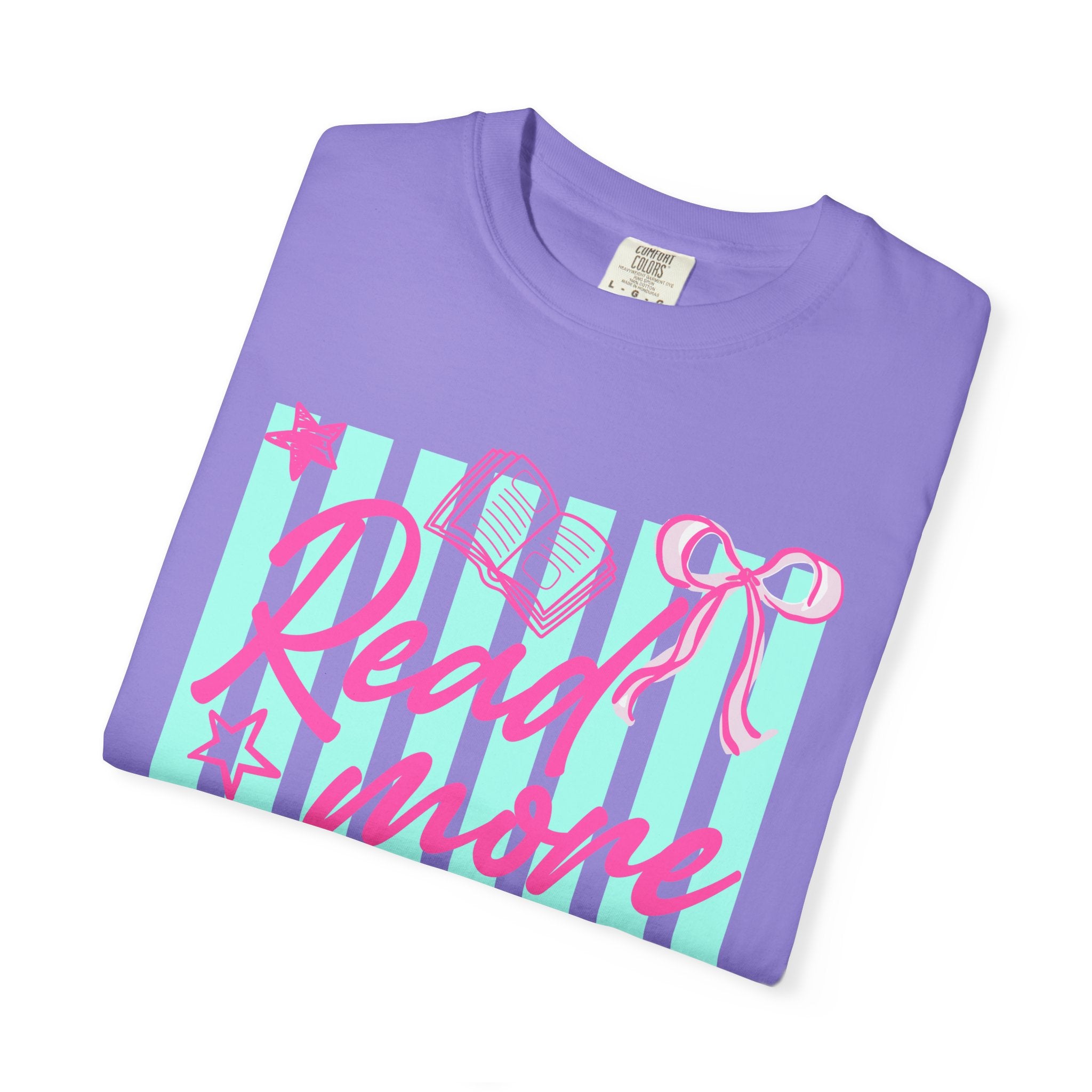 Read More Books T-Shirt — Cute Pastel Booklover Graphic Tee