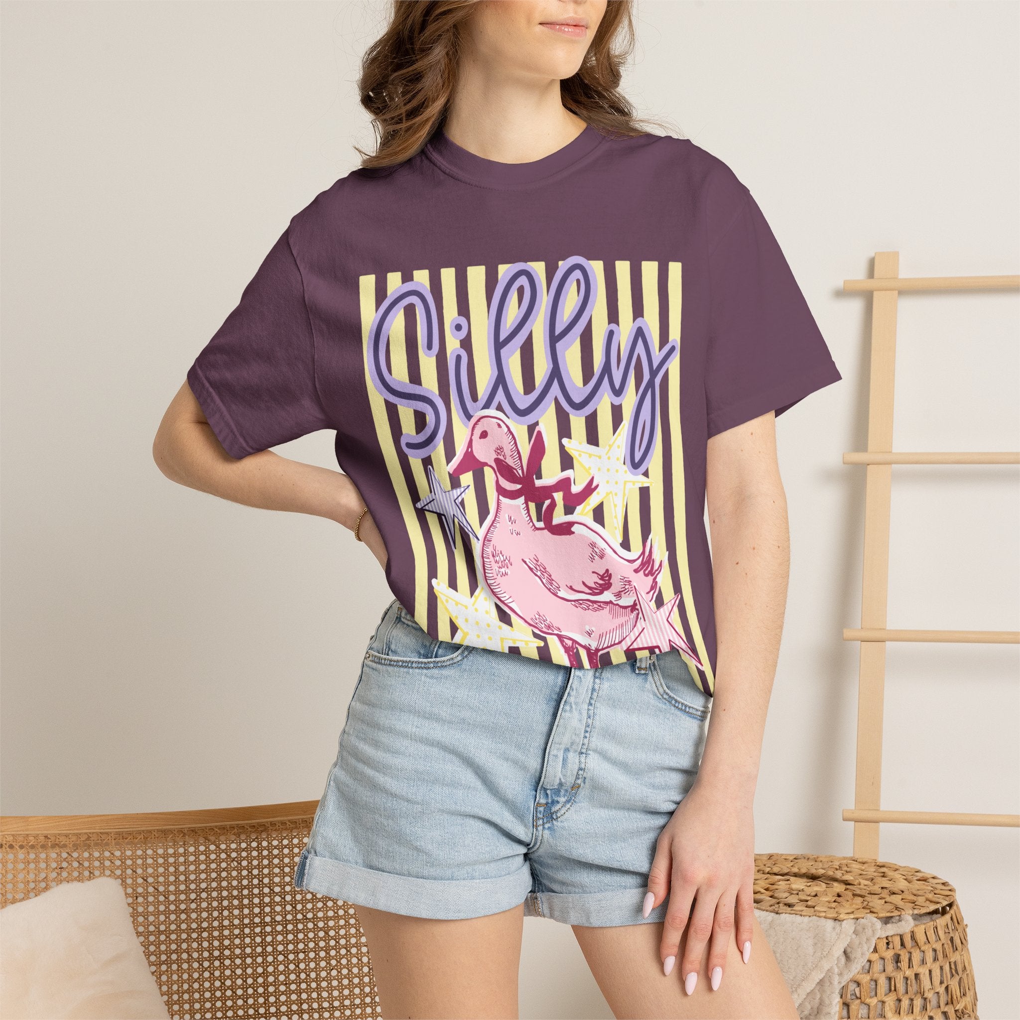 Silly Pink Duck Graphic