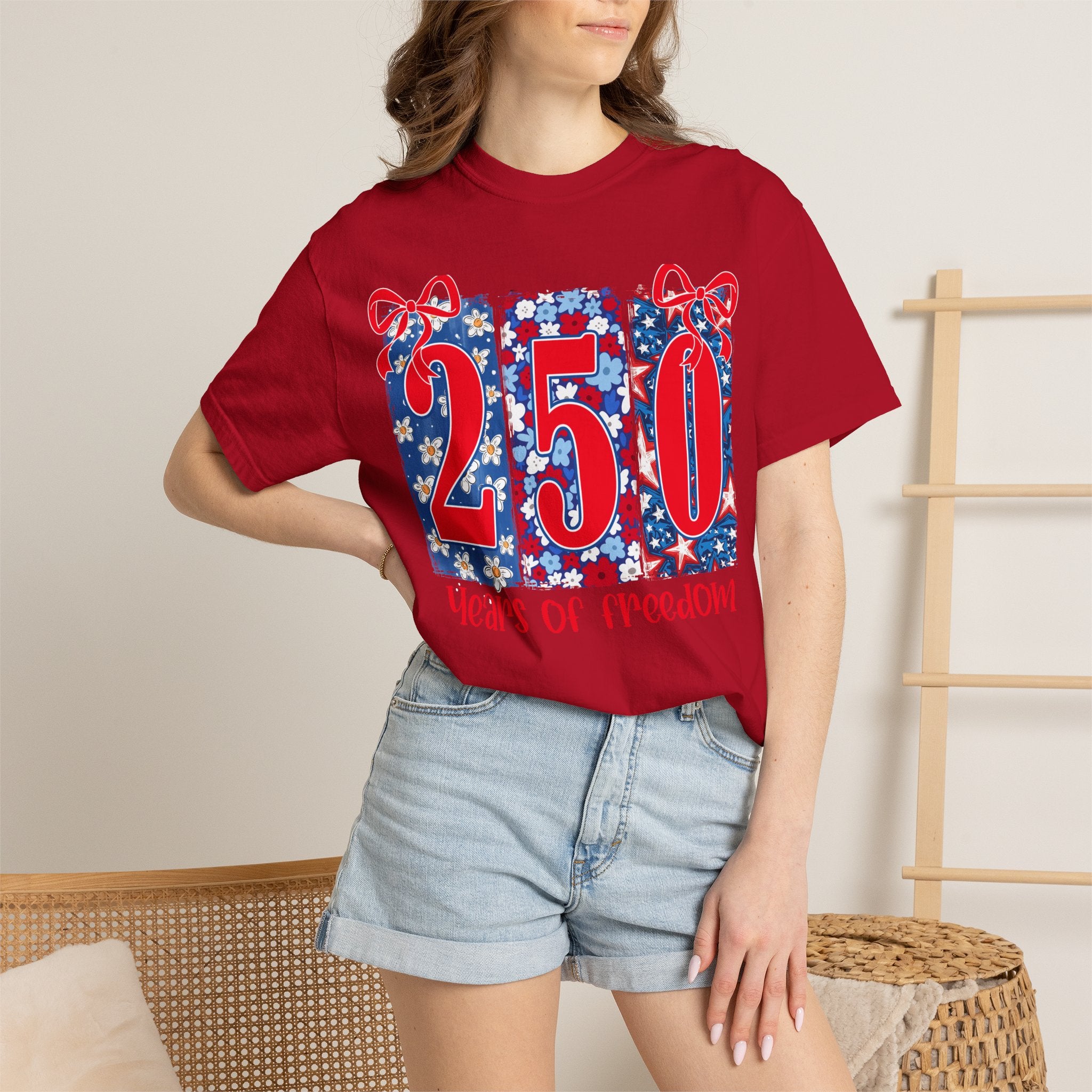 250 Years of Freedom T-Shirt — Patriotic 4th of July Tee