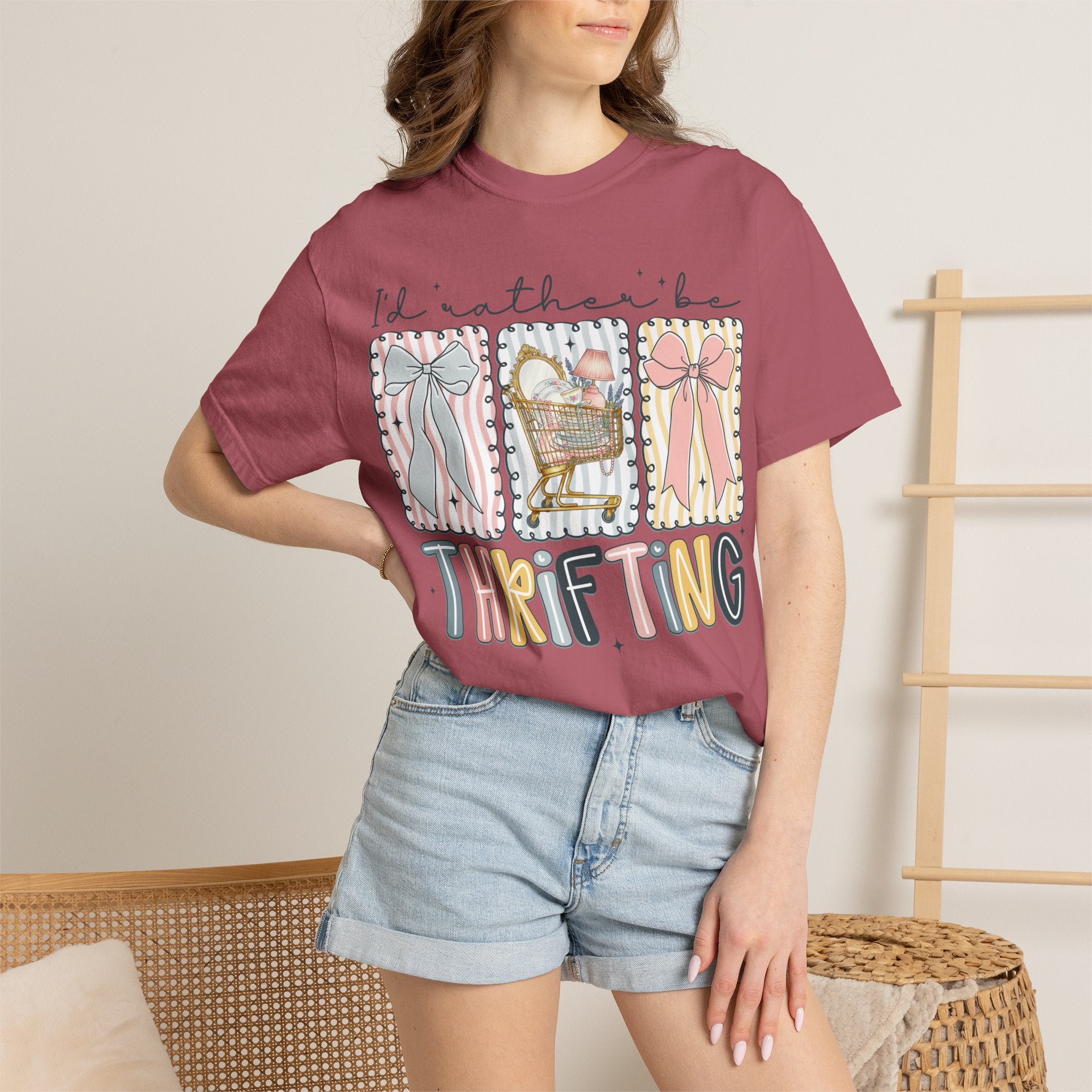 I'd Rather Be Thrifting tee