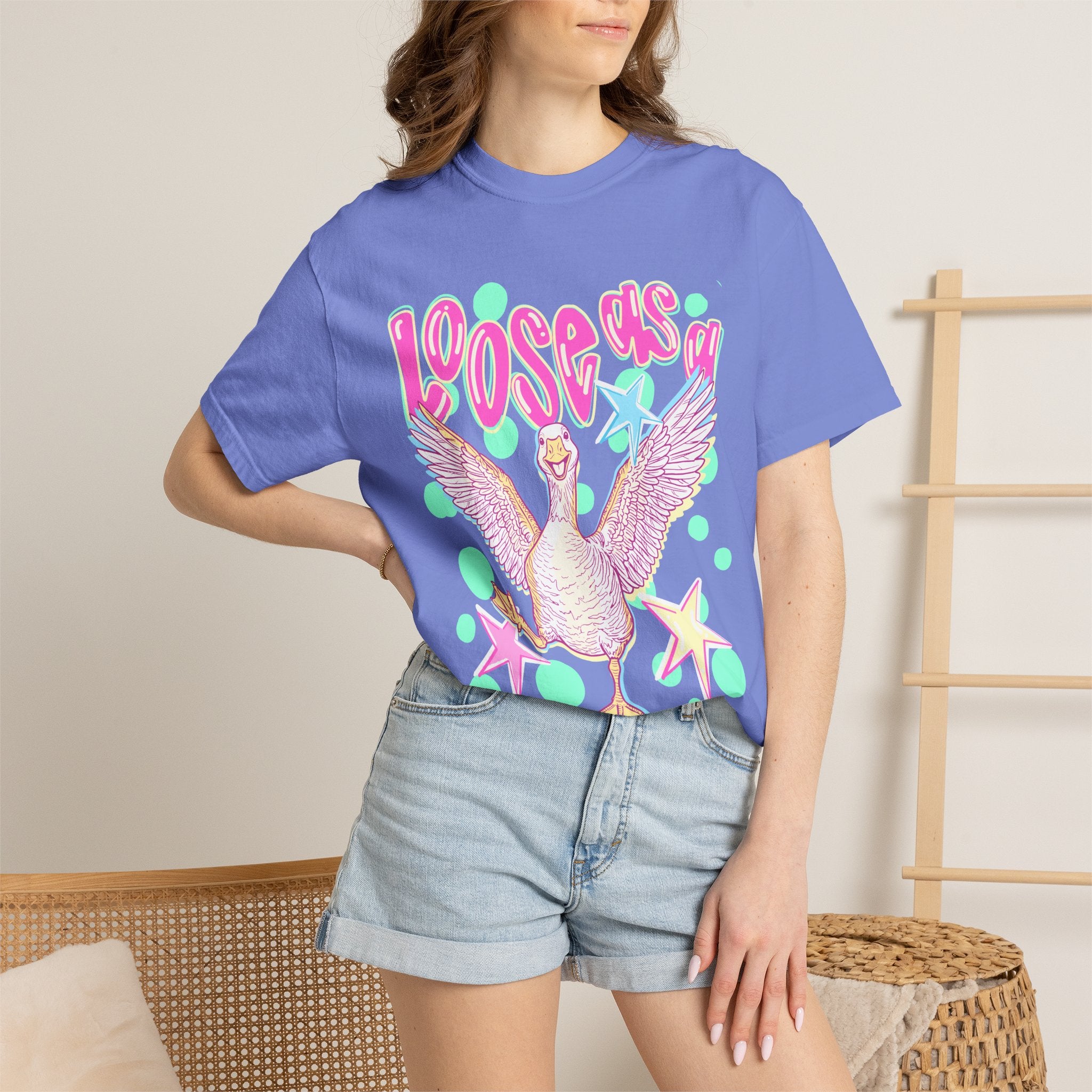 Loose Goose T-Shirt — Playful Retro Goose Graphic Tee
