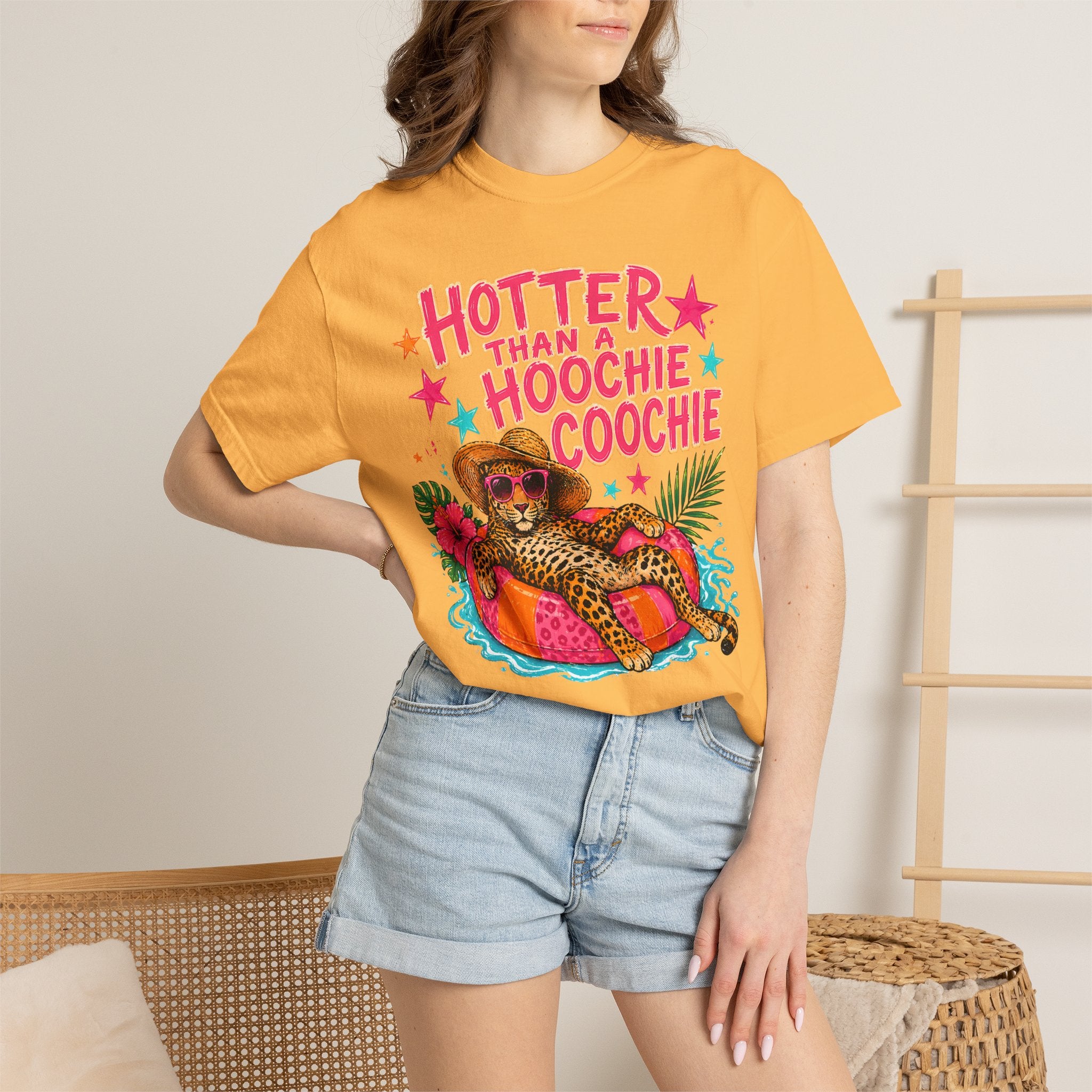 "Hotter Than a Hoochie Coochie" Leopard Pool Float