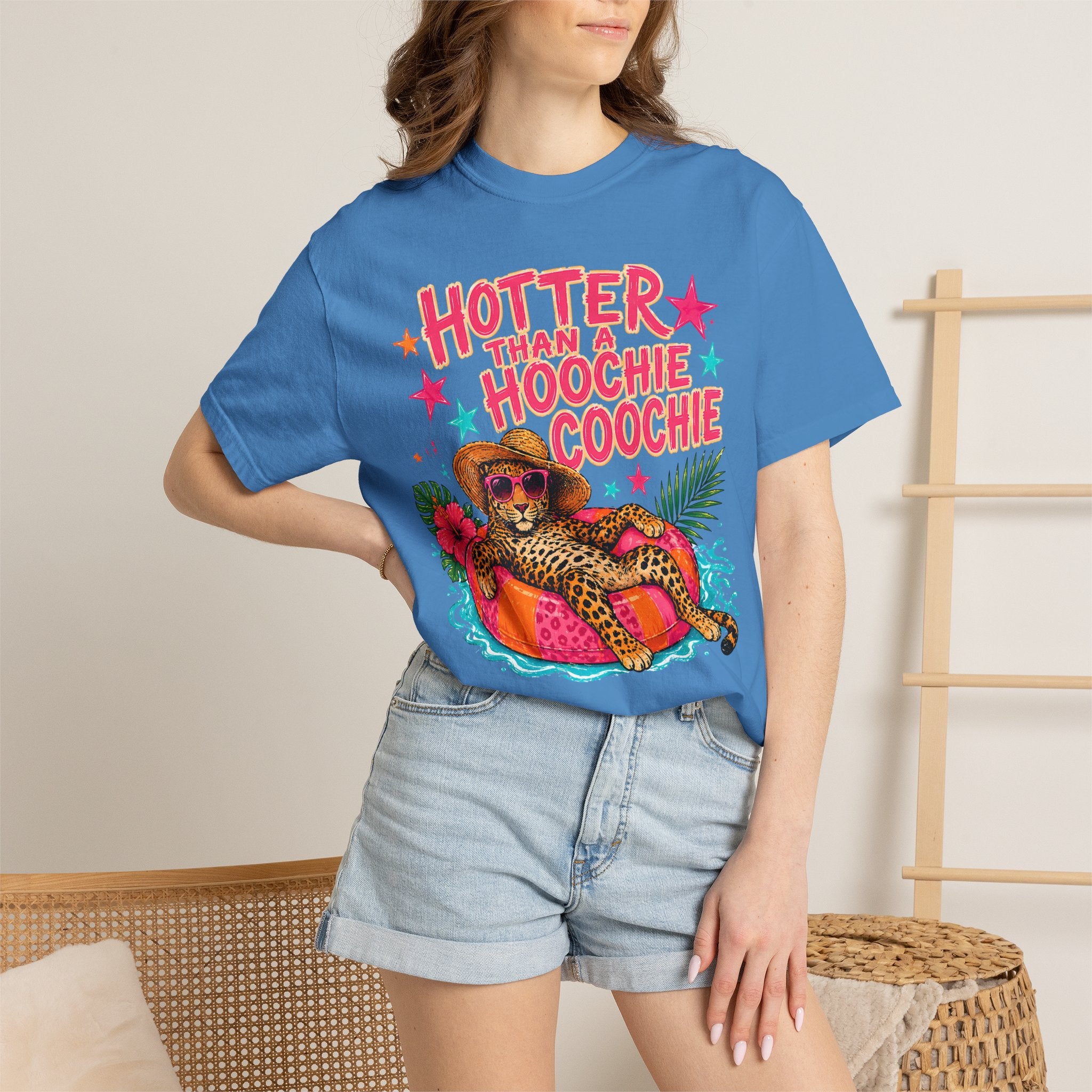 "Hotter Than a Hoochie Coochie" Leopard Pool Float