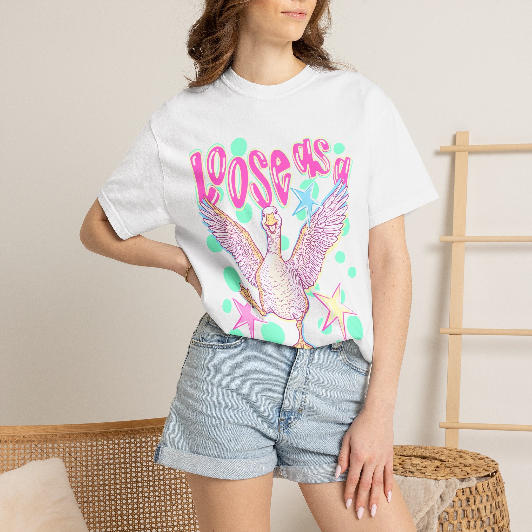 Loose Goose T-Shirt — Playful Retro Goose Graphic Tee