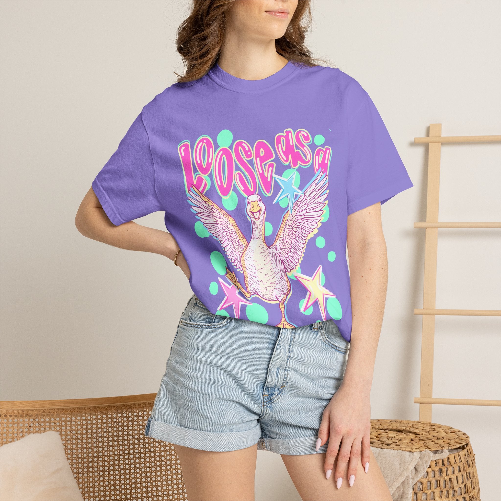 Loose Goose T-Shirt — Playful Retro Goose Graphic Tee