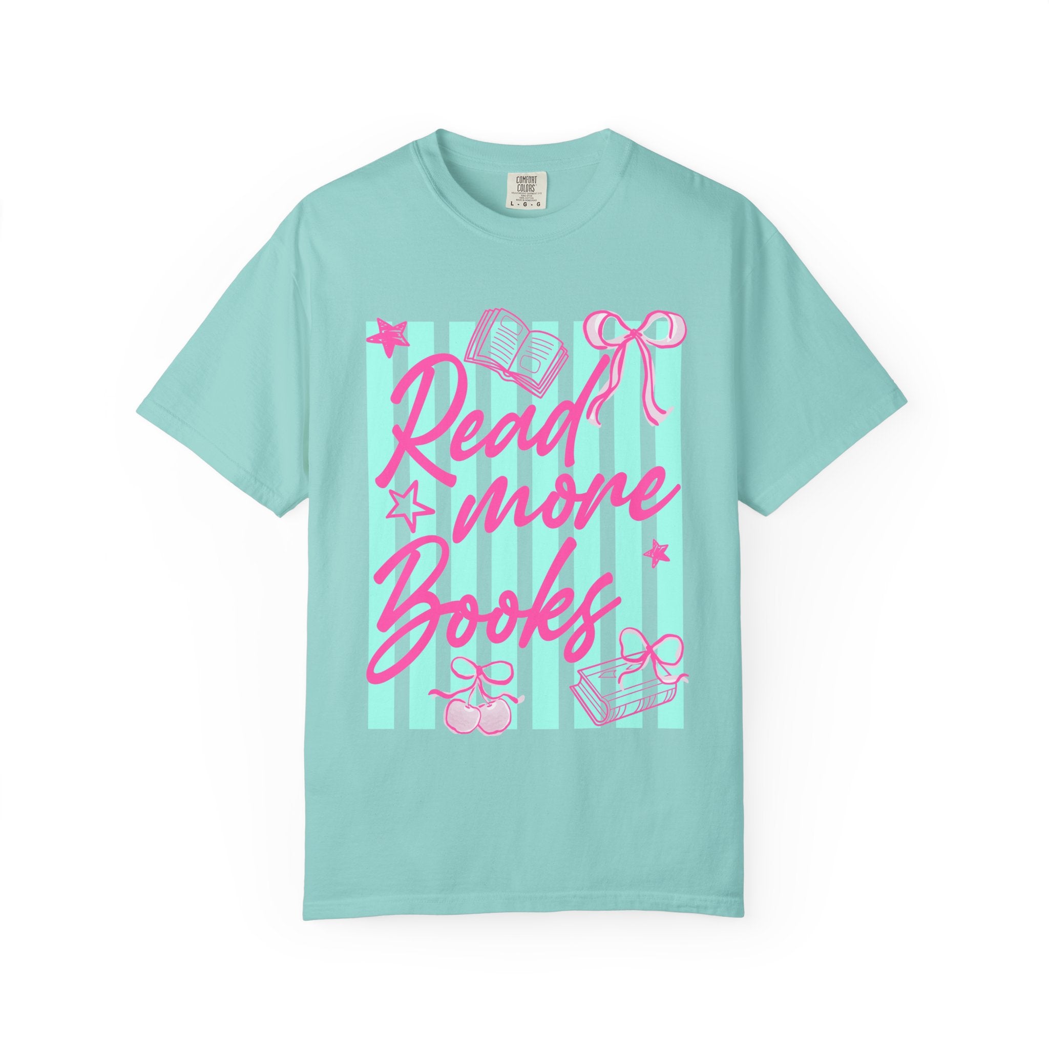 Read More Books T-Shirt — Cute Pastel Booklover Graphic Tee