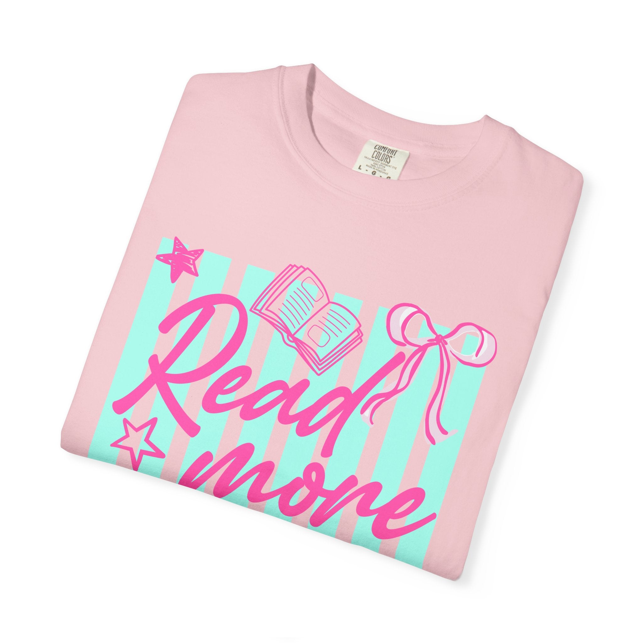Read More Books T-Shirt — Cute Pastel Booklover Graphic Tee