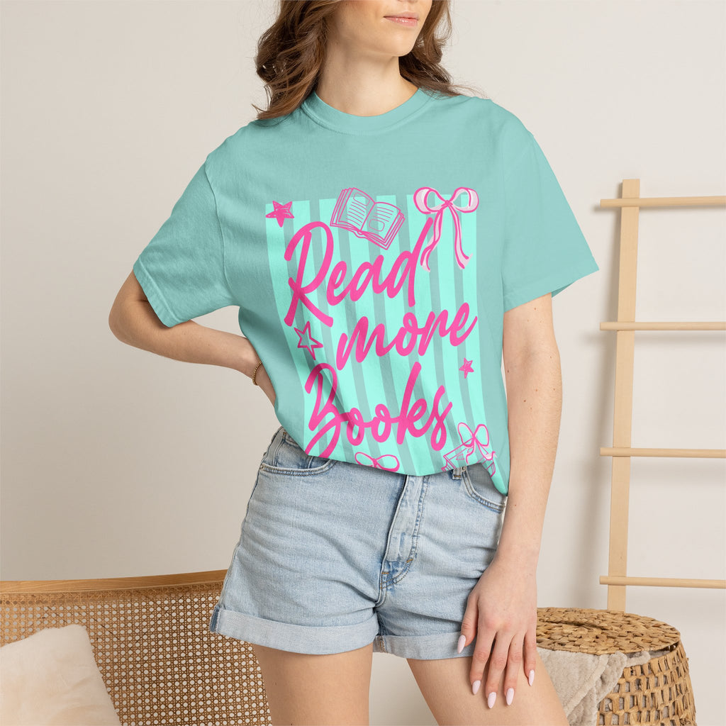 Read More Books T-Shirt — Cute Pastel Booklover Graphic Tee