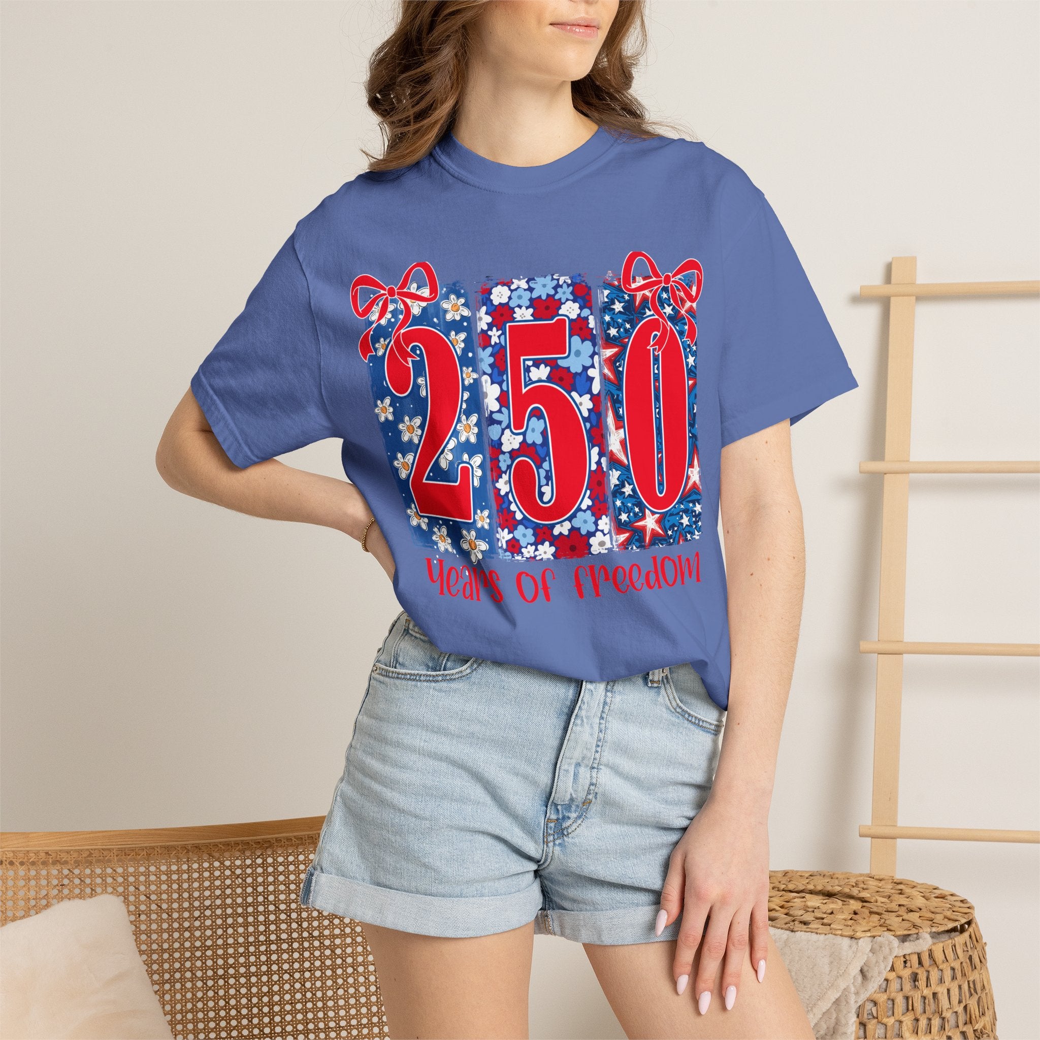 250 Years of Freedom T-Shirt — Patriotic 4th of July Tee