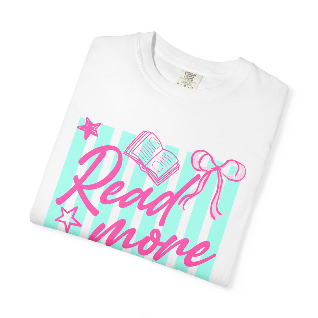 Read More Books T-Shirt — Cute Pastel Booklover Graphic Tee