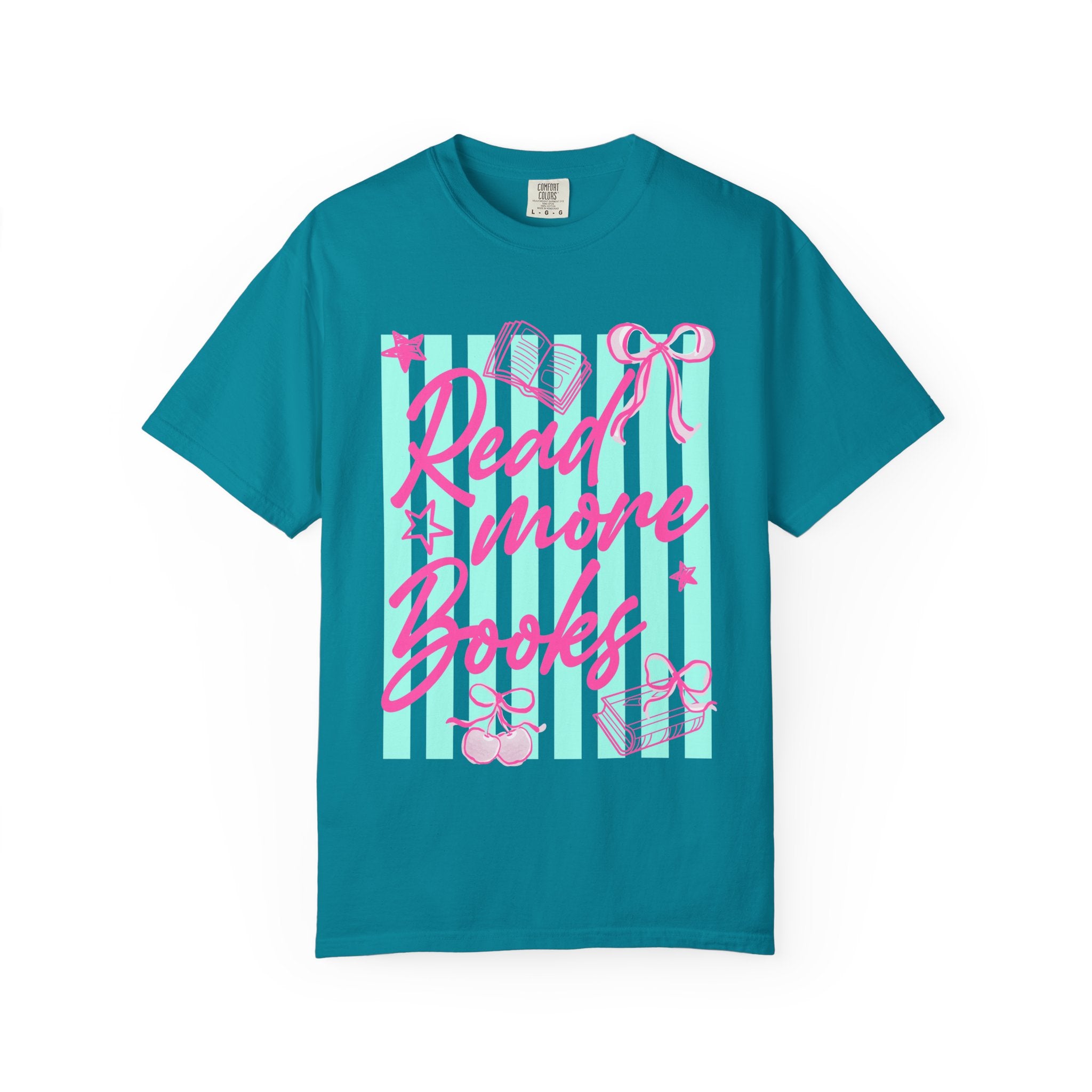 Read More Books T-Shirt — Cute Pastel Booklover Graphic Tee