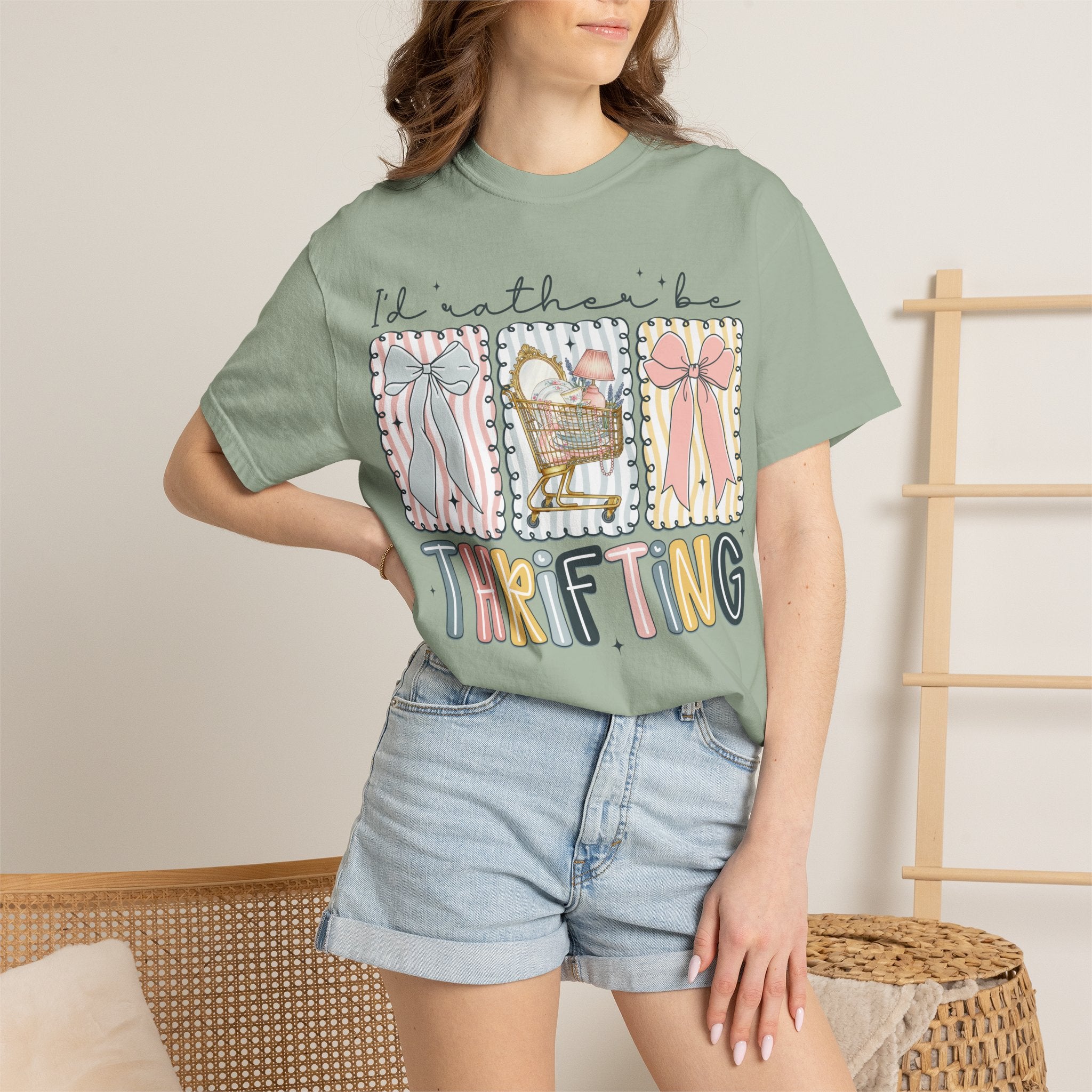 I'd Rather Be Thrifting tee