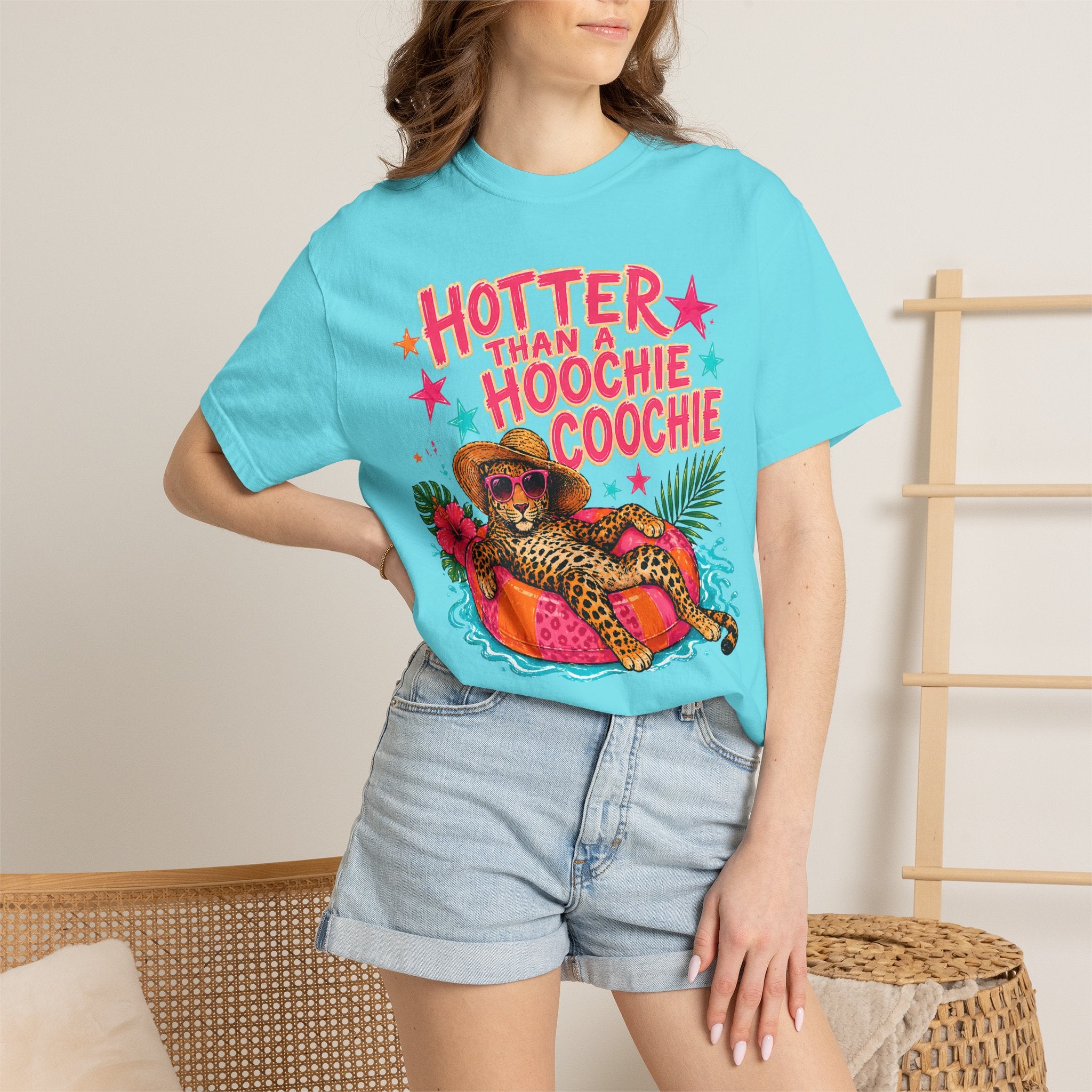 "Hotter Than a Hoochie Coochie" Leopard Pool Float