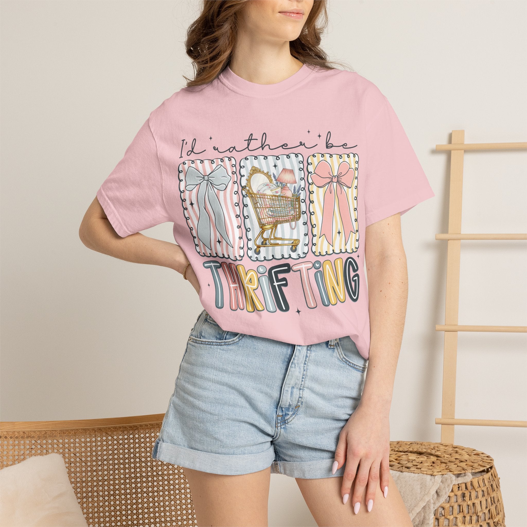 I'd Rather Be Thrifting tee