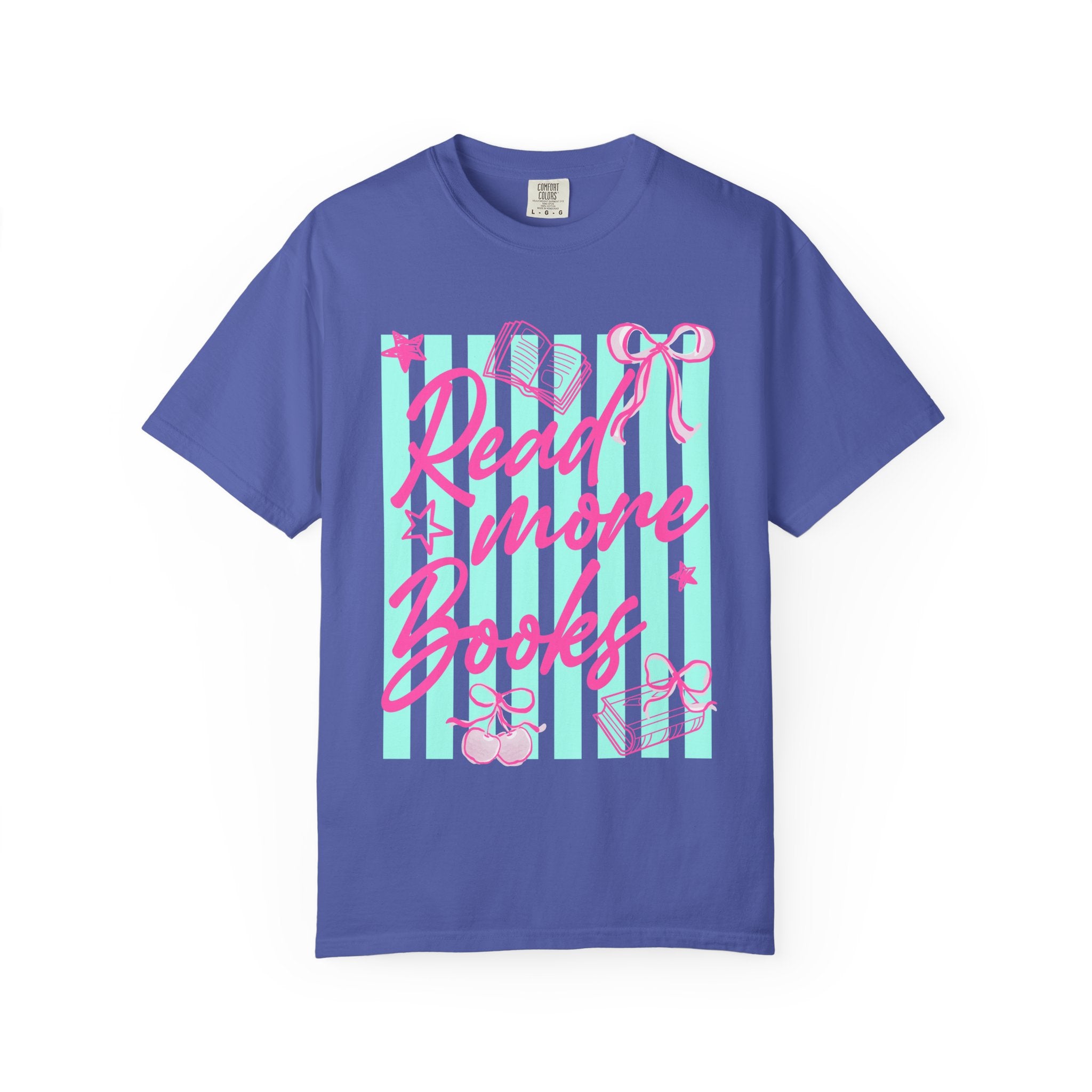 Read More Books T-Shirt — Cute Pastel Booklover Graphic Tee