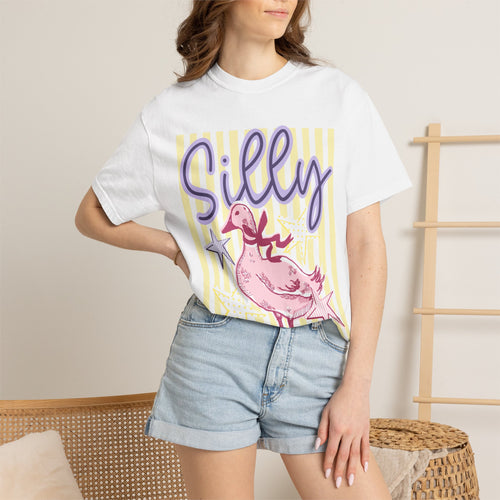 Silly Pink Duck Graphic T-Shirt