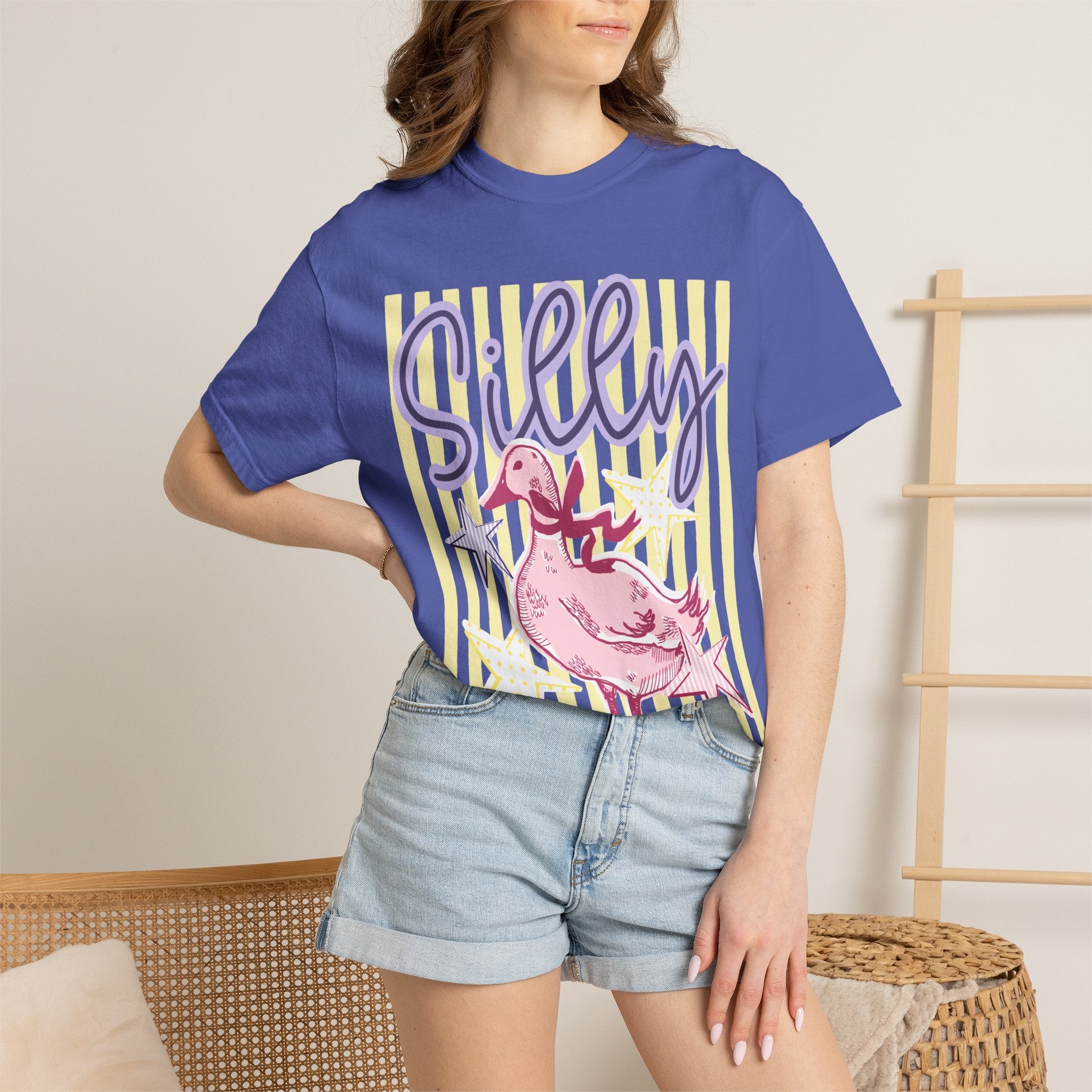 Silly Pink Duck Graphic