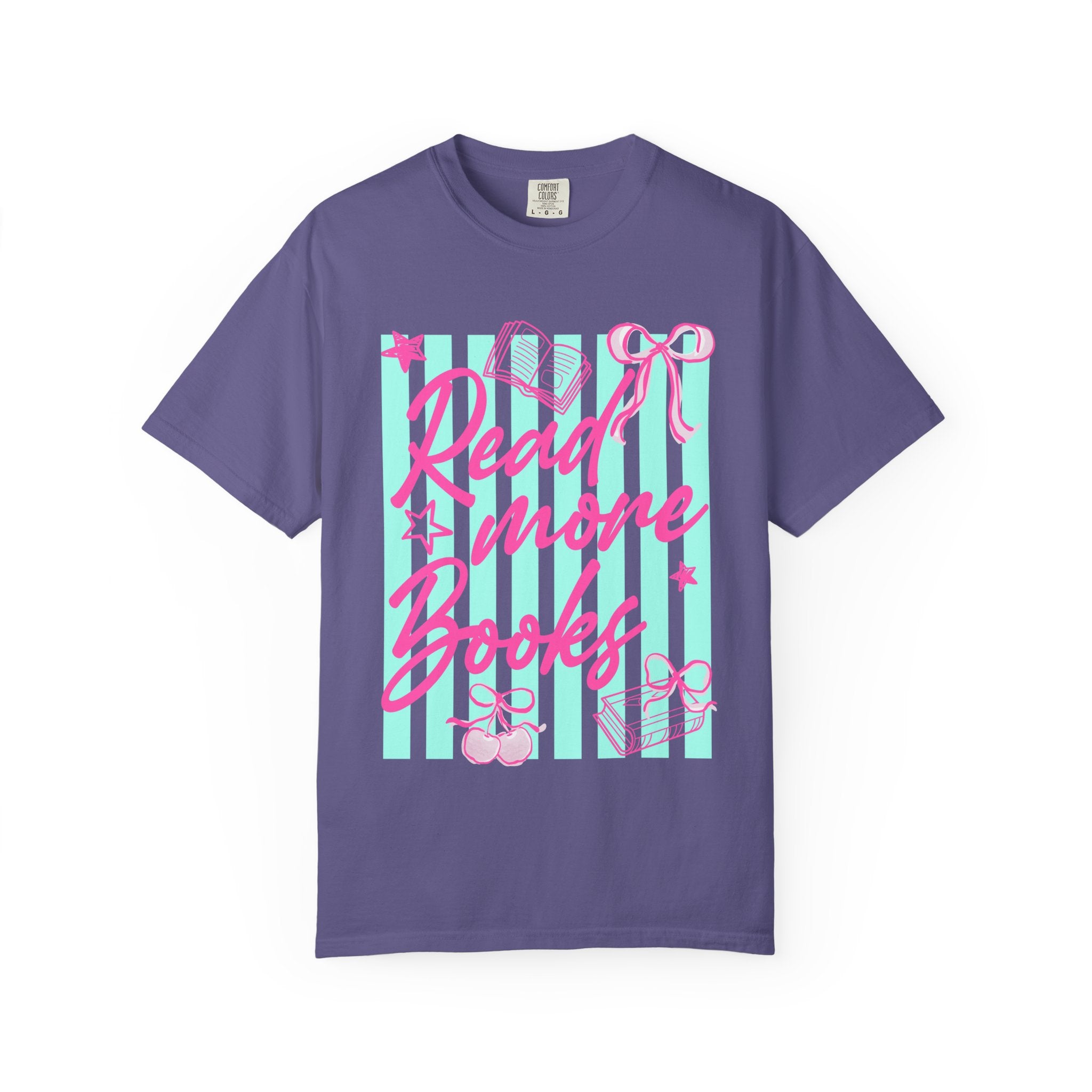 Read More Books T-Shirt — Cute Pastel Booklover Graphic Tee