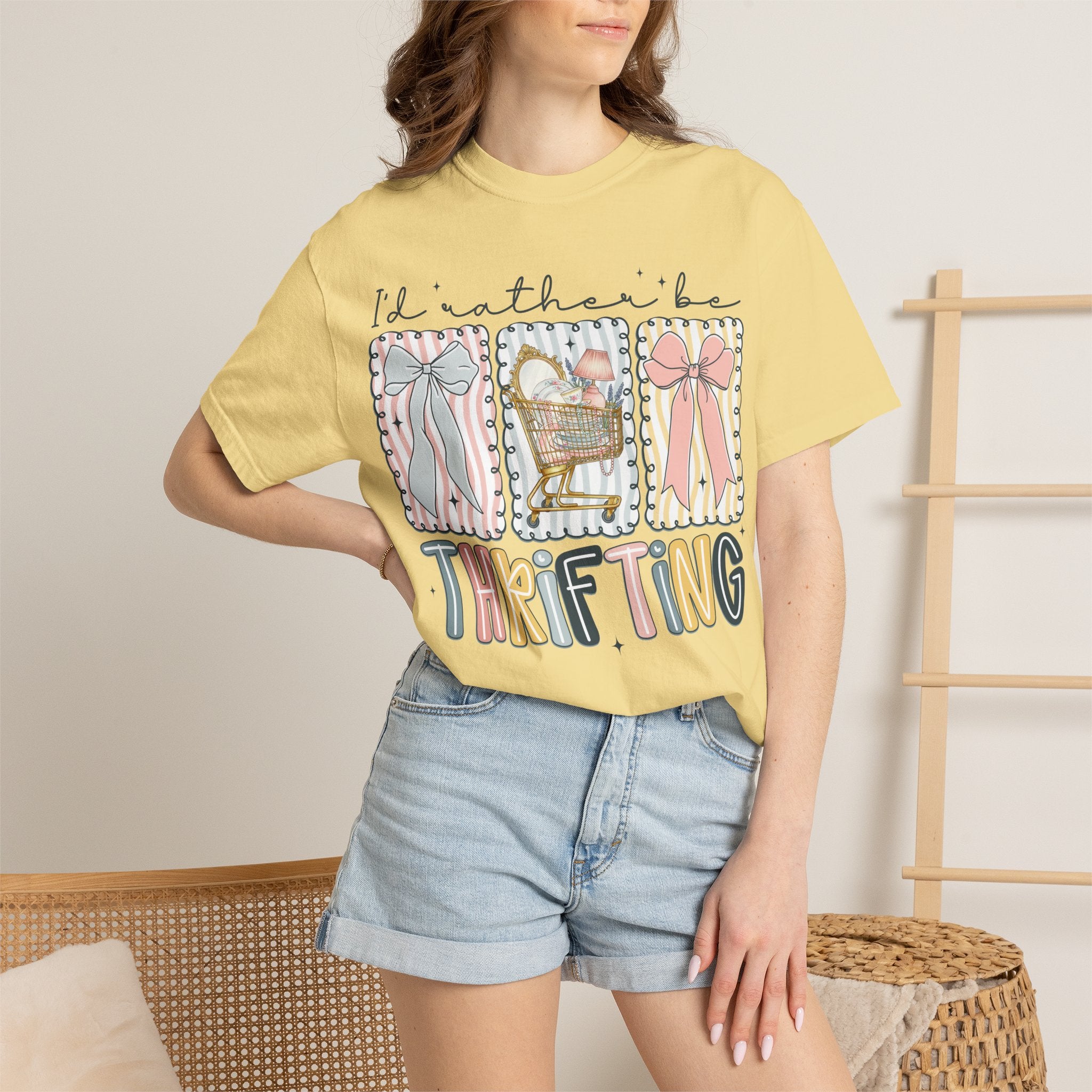 I'd Rather Be Thrifting tee
