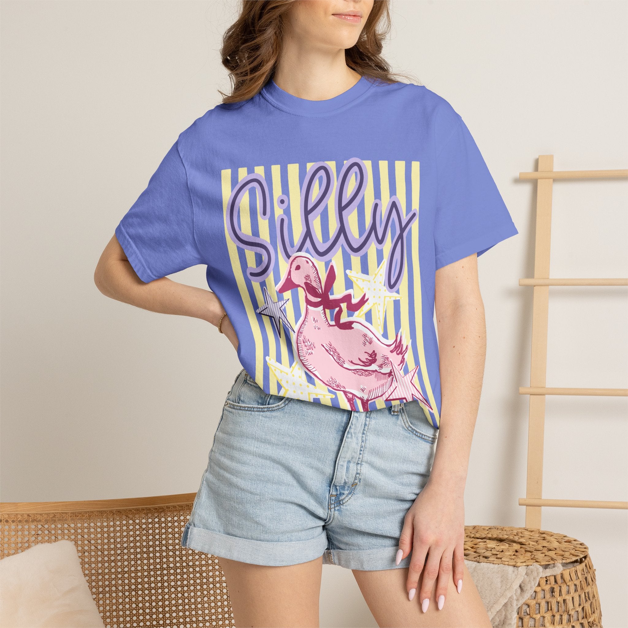 Silly Pink Duck Graphic