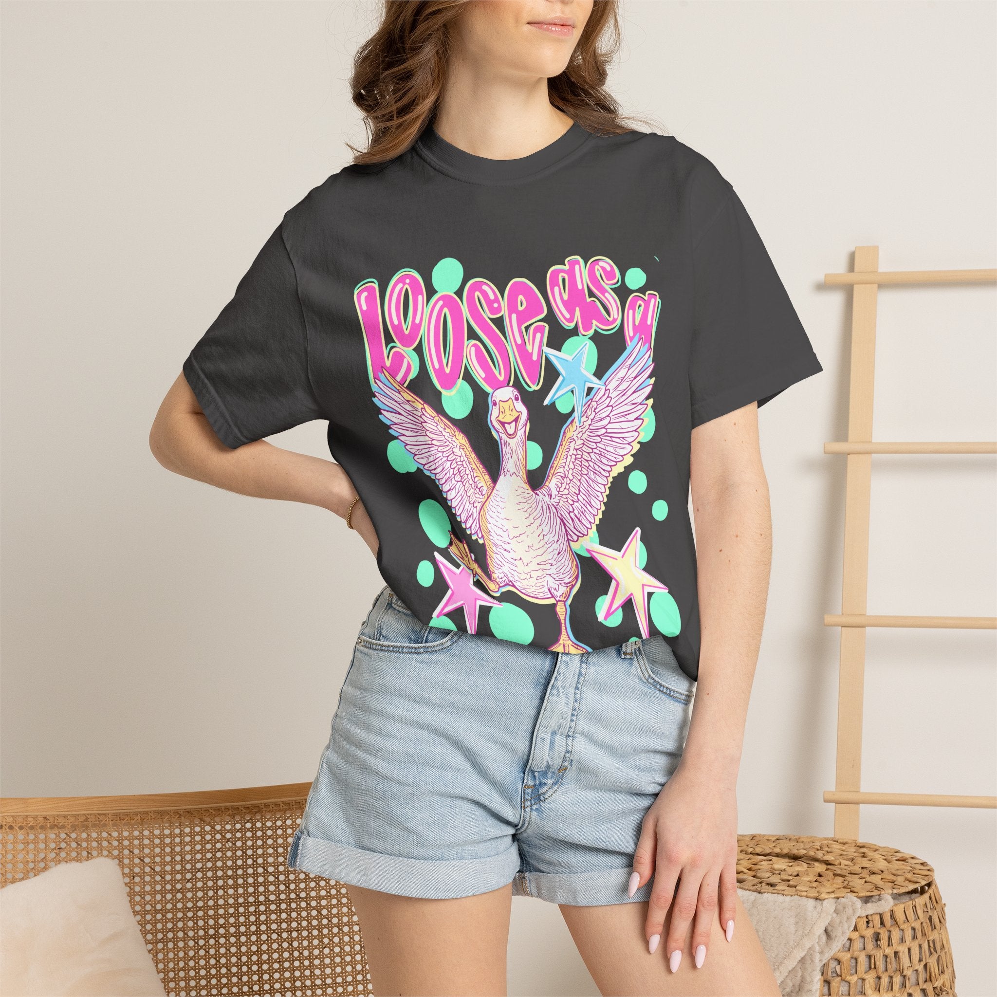 Loose Goose T-Shirt — Playful Retro Goose Graphic Tee