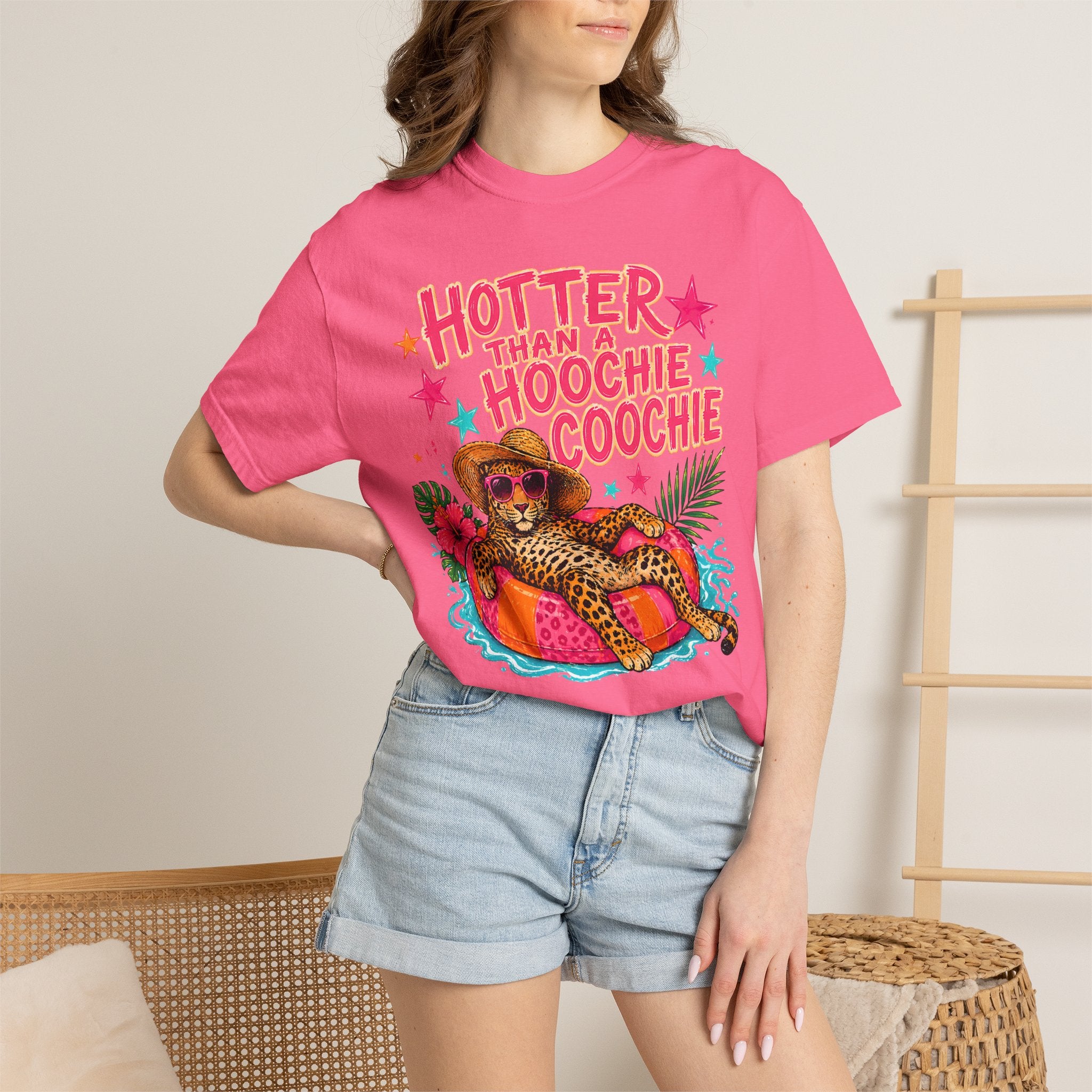 "Hotter Than a Hoochie Coochie" Leopard Pool Float