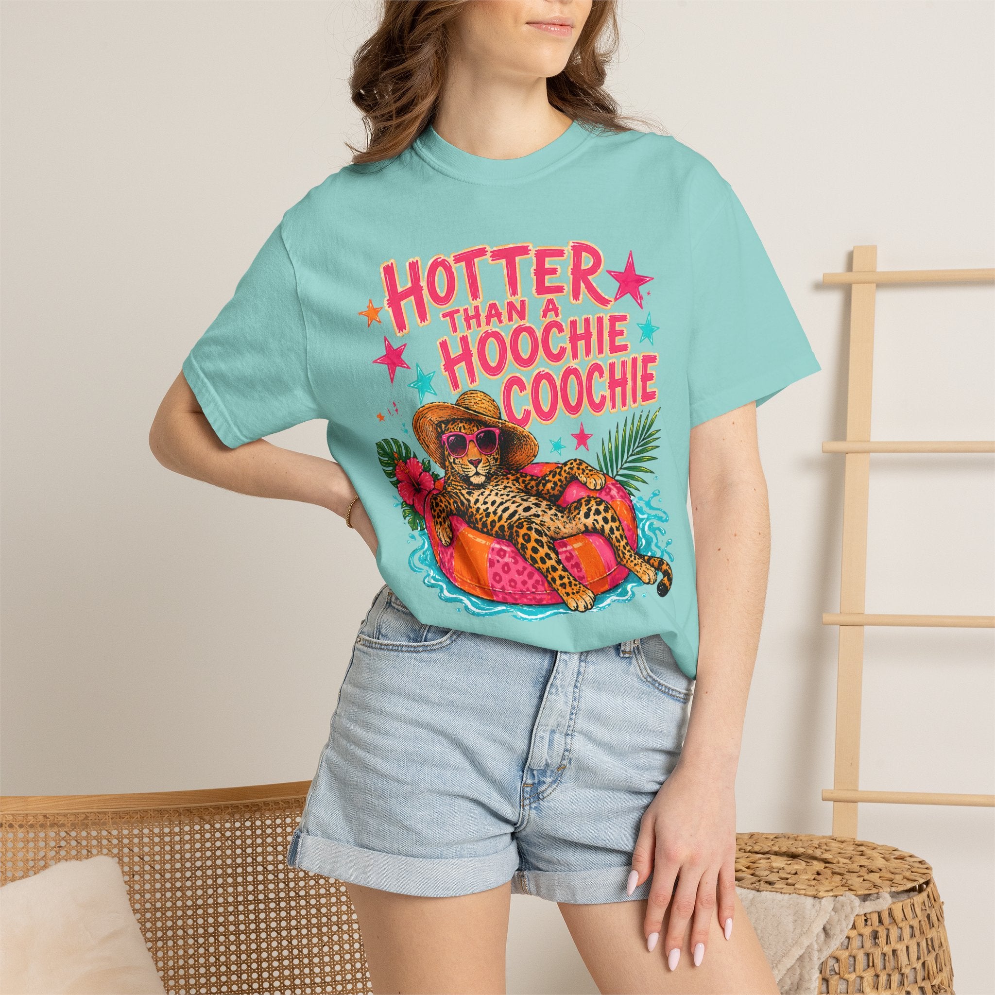 "Hotter Than a Hoochie Coochie" Leopard Pool Float