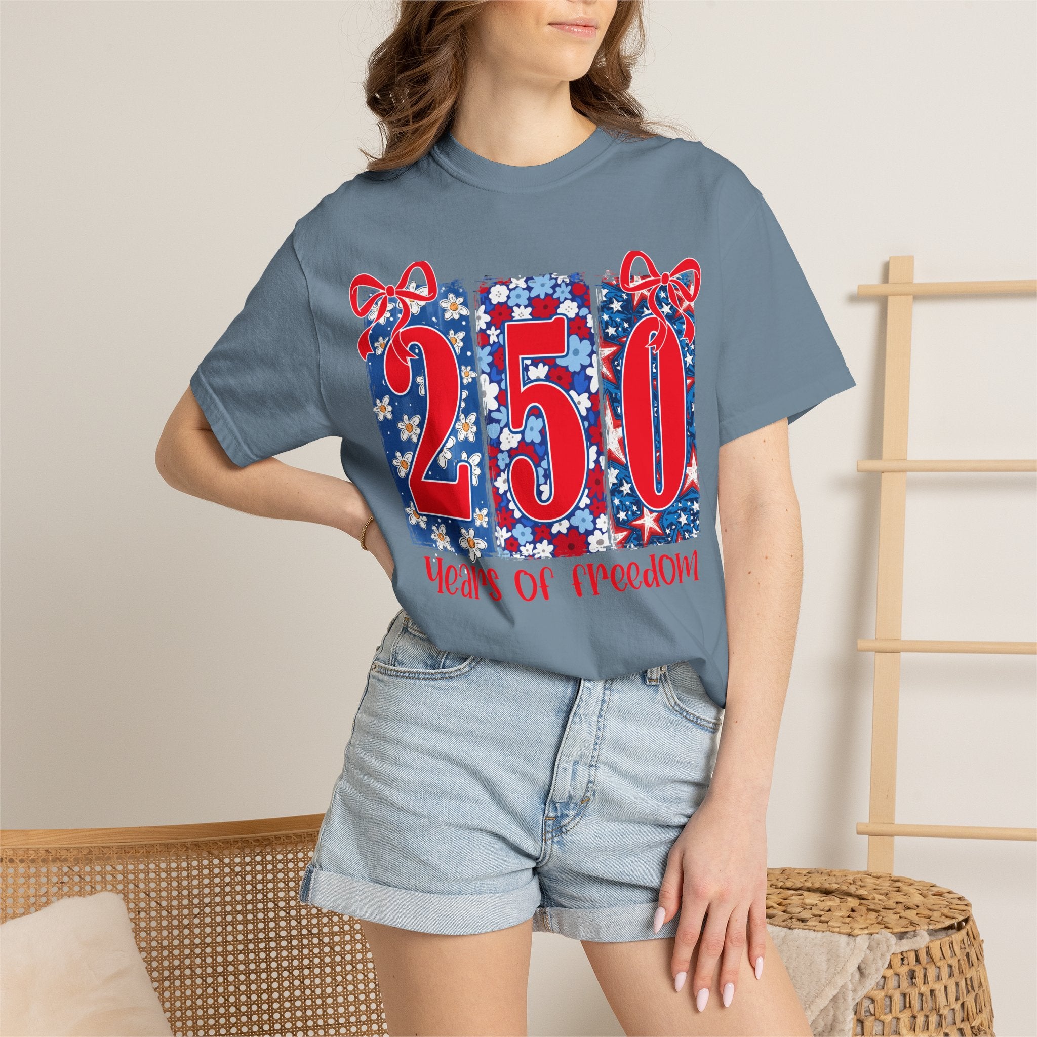 250 Years of Freedom T-Shirt — Patriotic 4th of July Tee