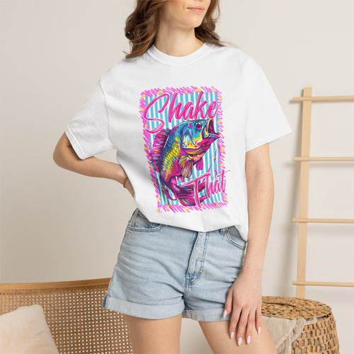 "Shake That" — Retro Neon Fishing Tee