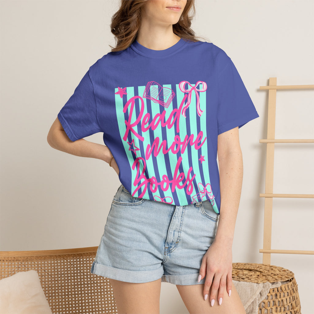 Read More Books T-Shirt — Cute Pastel Booklover Graphic Tee