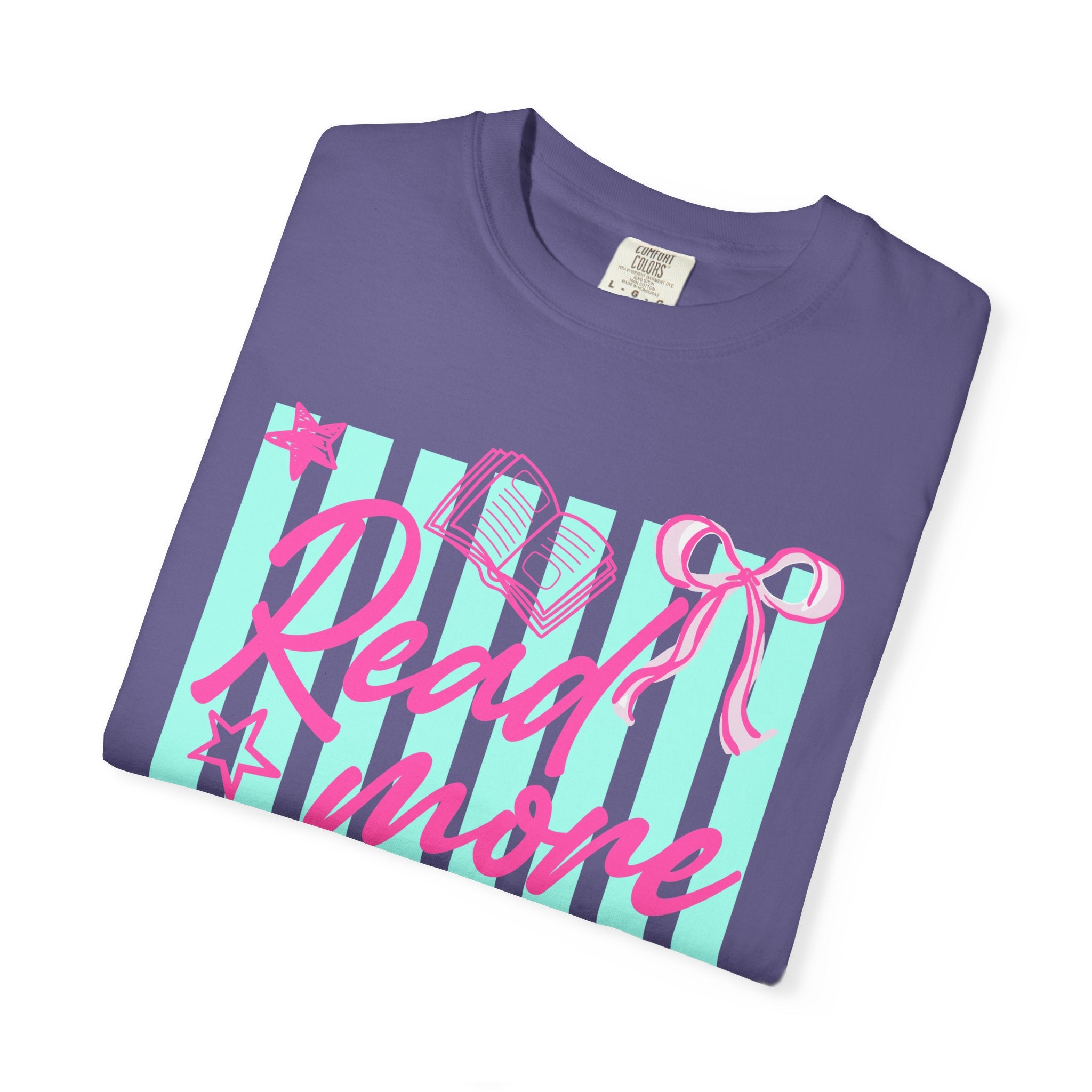 Read More Books T-Shirt — Cute Pastel Booklover Graphic Tee