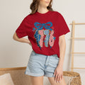 1776 Patriotic T-Shirt — Vintage USA Flag Ribbon Design