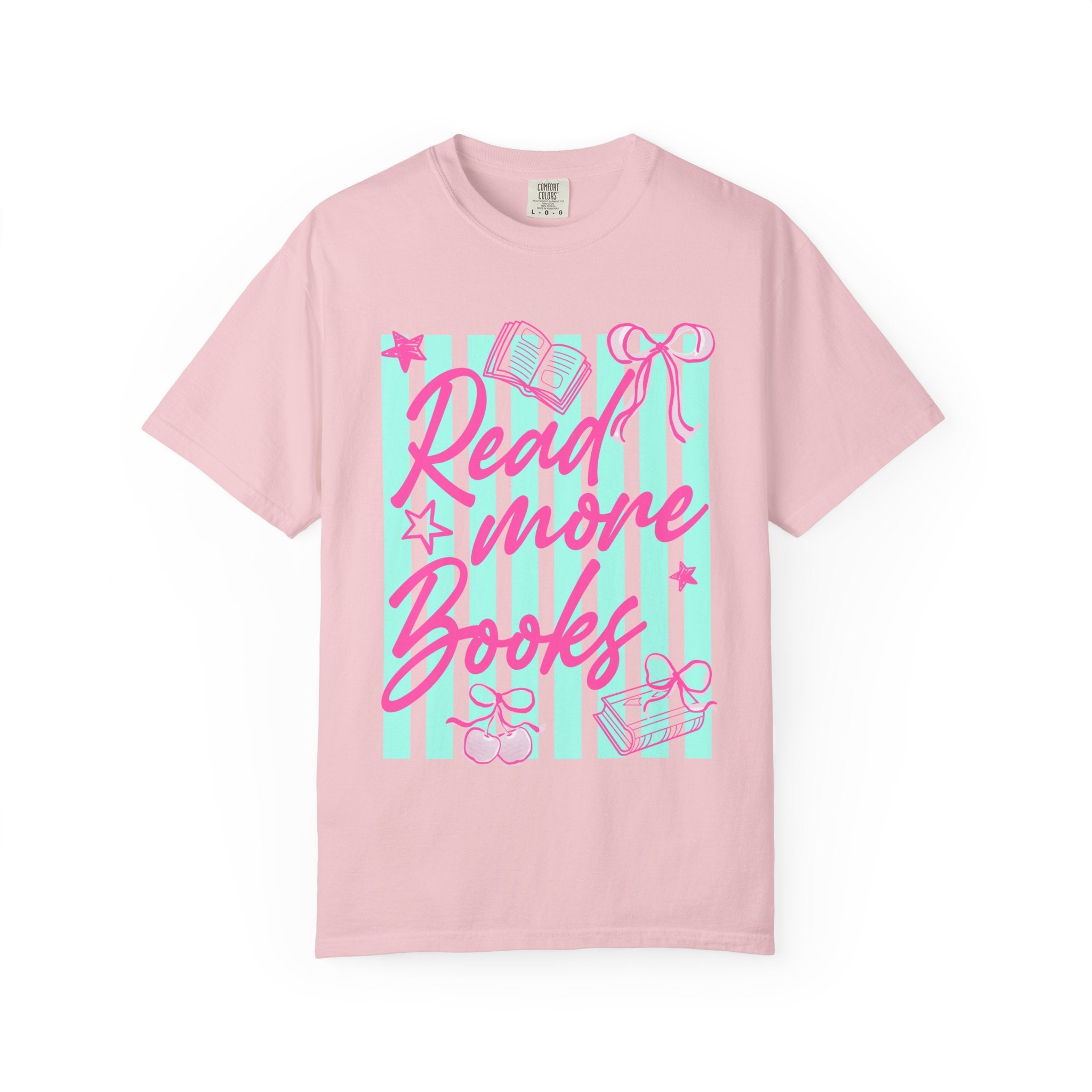 Read More Books T-Shirt — Cute Pastel Booklover Graphic Tee