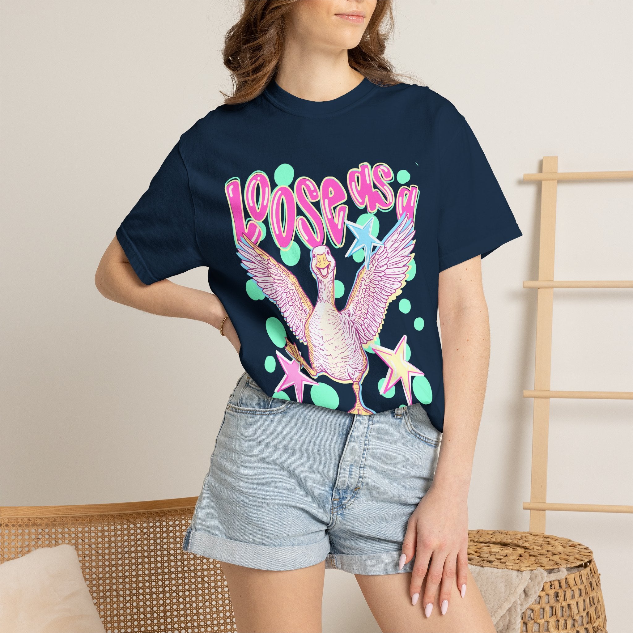 Loose Goose T-Shirt — Playful Retro Goose Graphic Tee