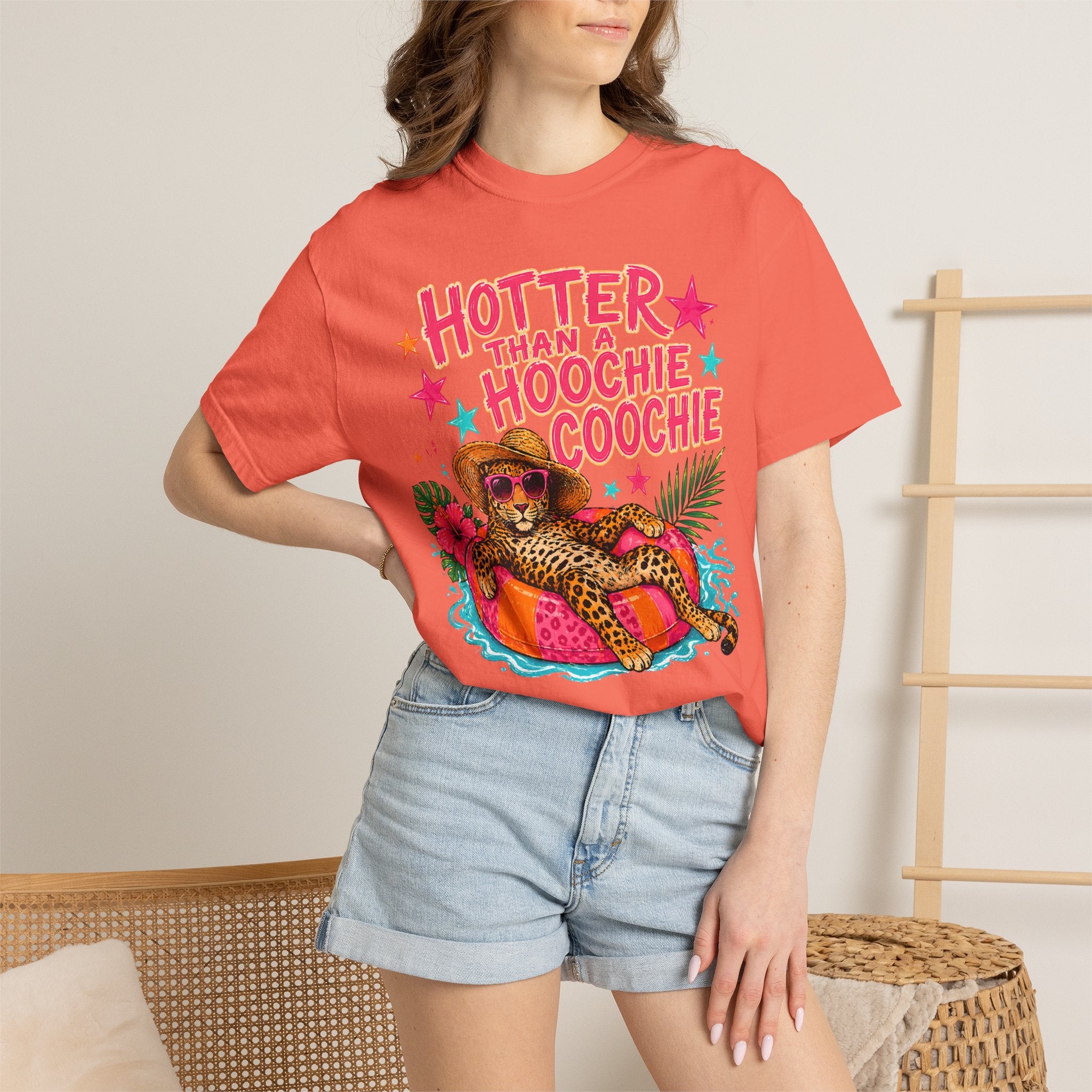 "Hotter Than a Hoochie Coochie" Leopard Pool Float