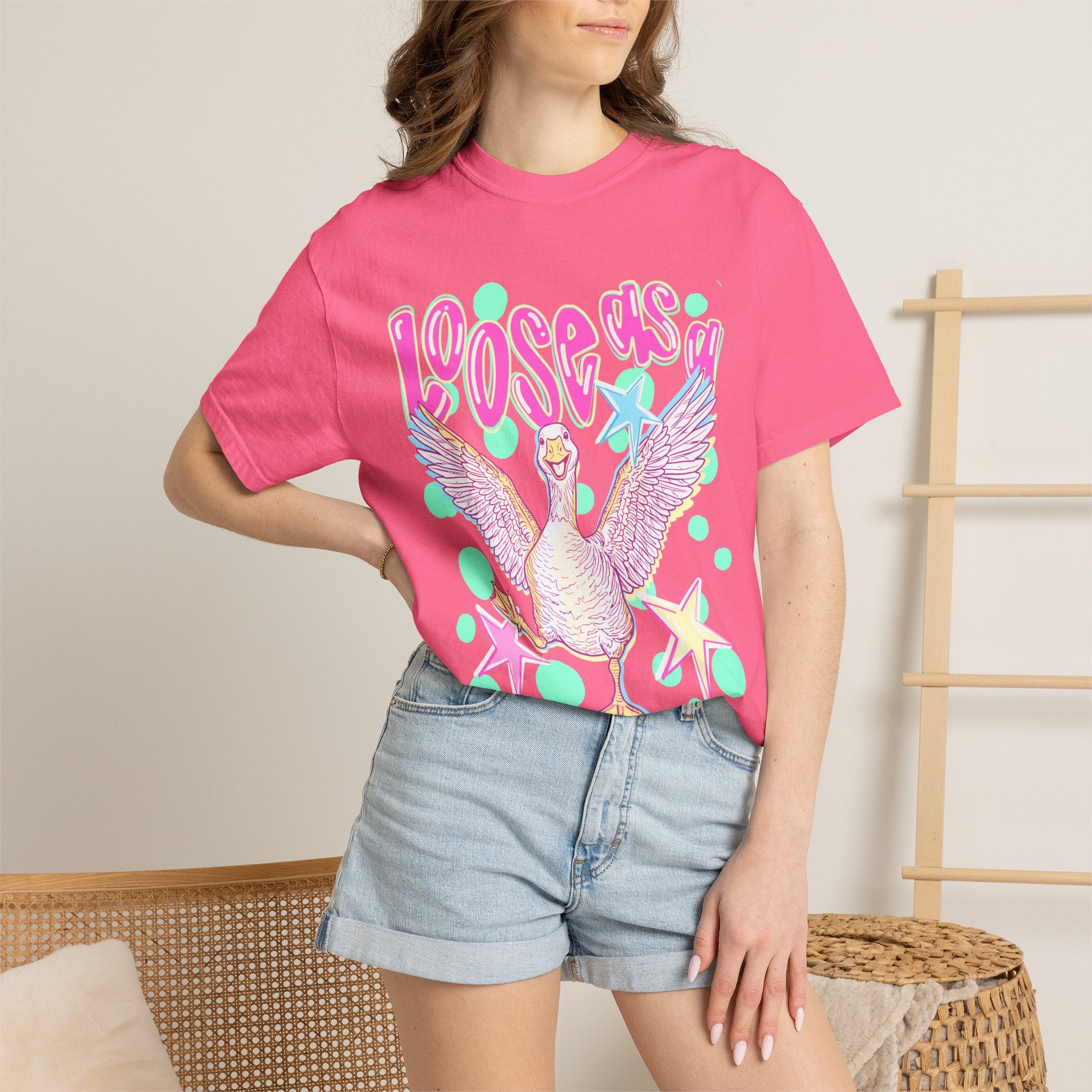 Loose Goose T-Shirt — Playful Retro Goose Graphic Tee