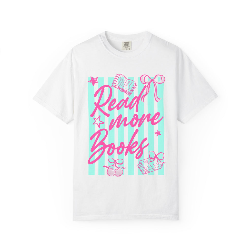 Read More Books T-Shirt — Cute Pastel Booklover Graphic Tee