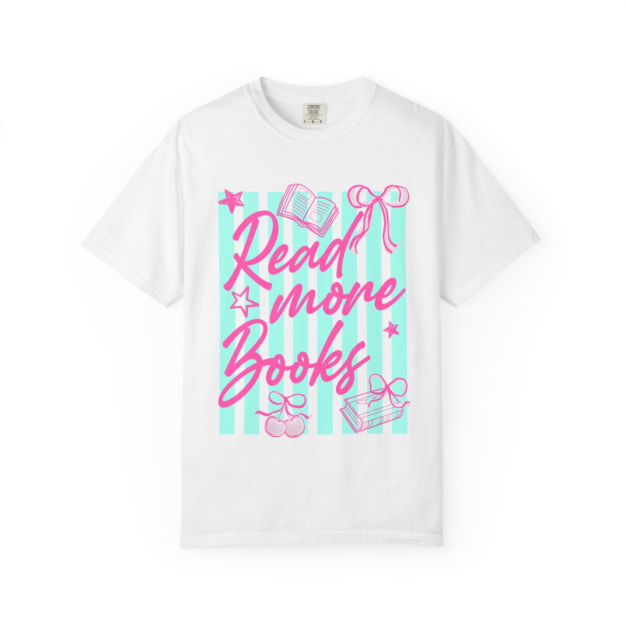 Read More Books T-Shirt — Cute Pastel Booklover Graphic Tee